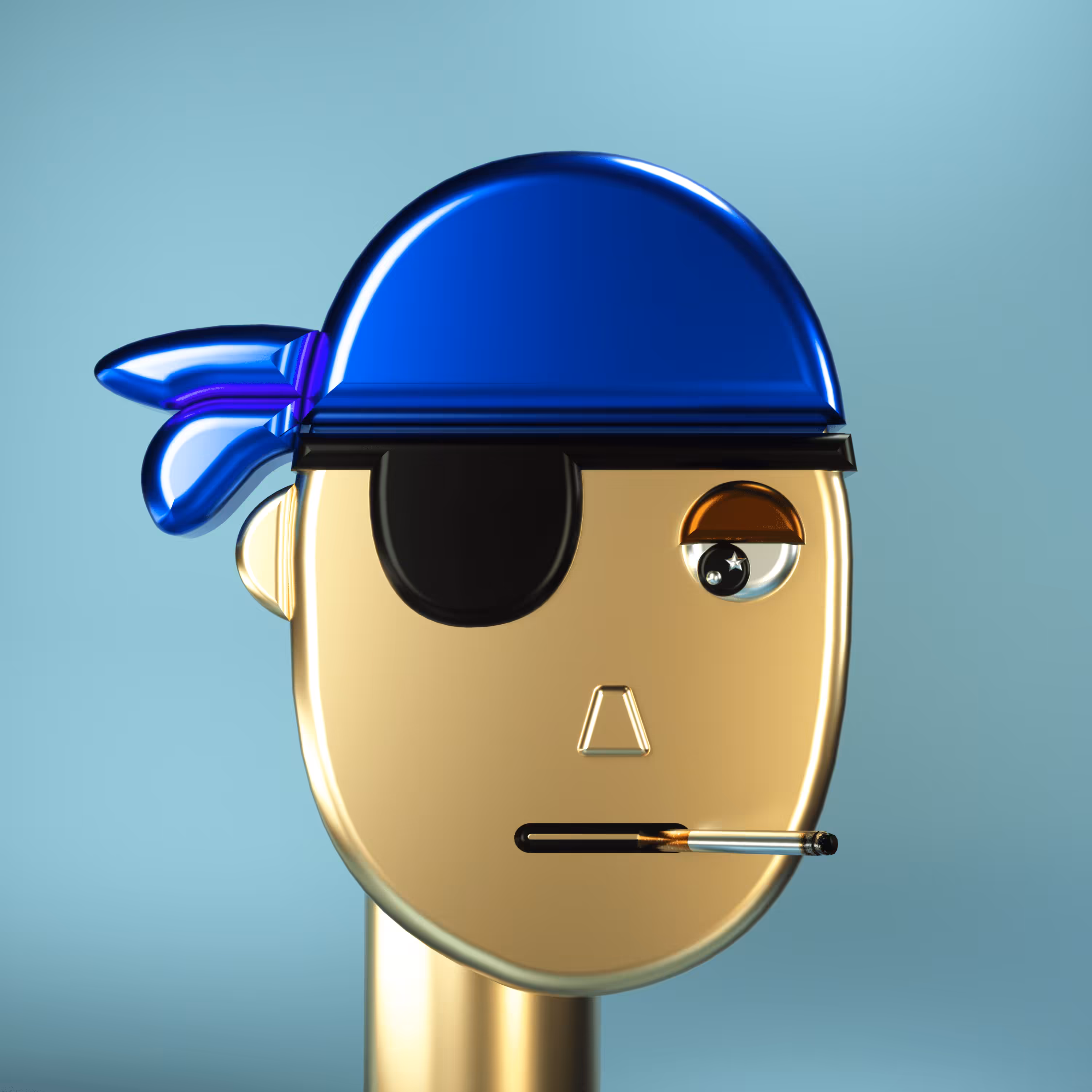 3D Chrome Punk #0393