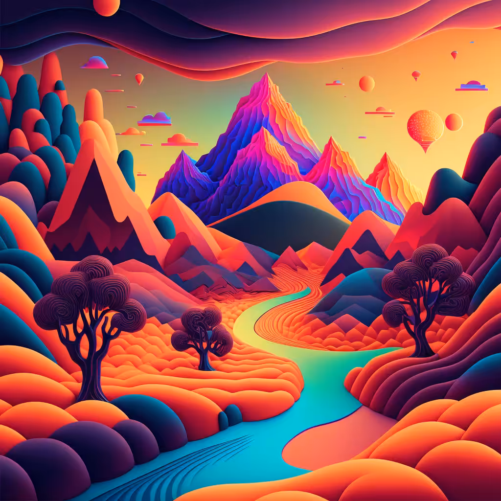 Psychedelic Landscape #24