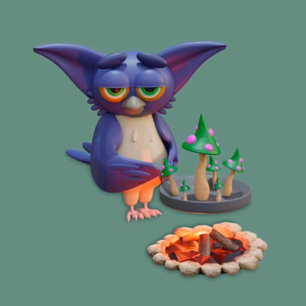 Diner time in Owls nest