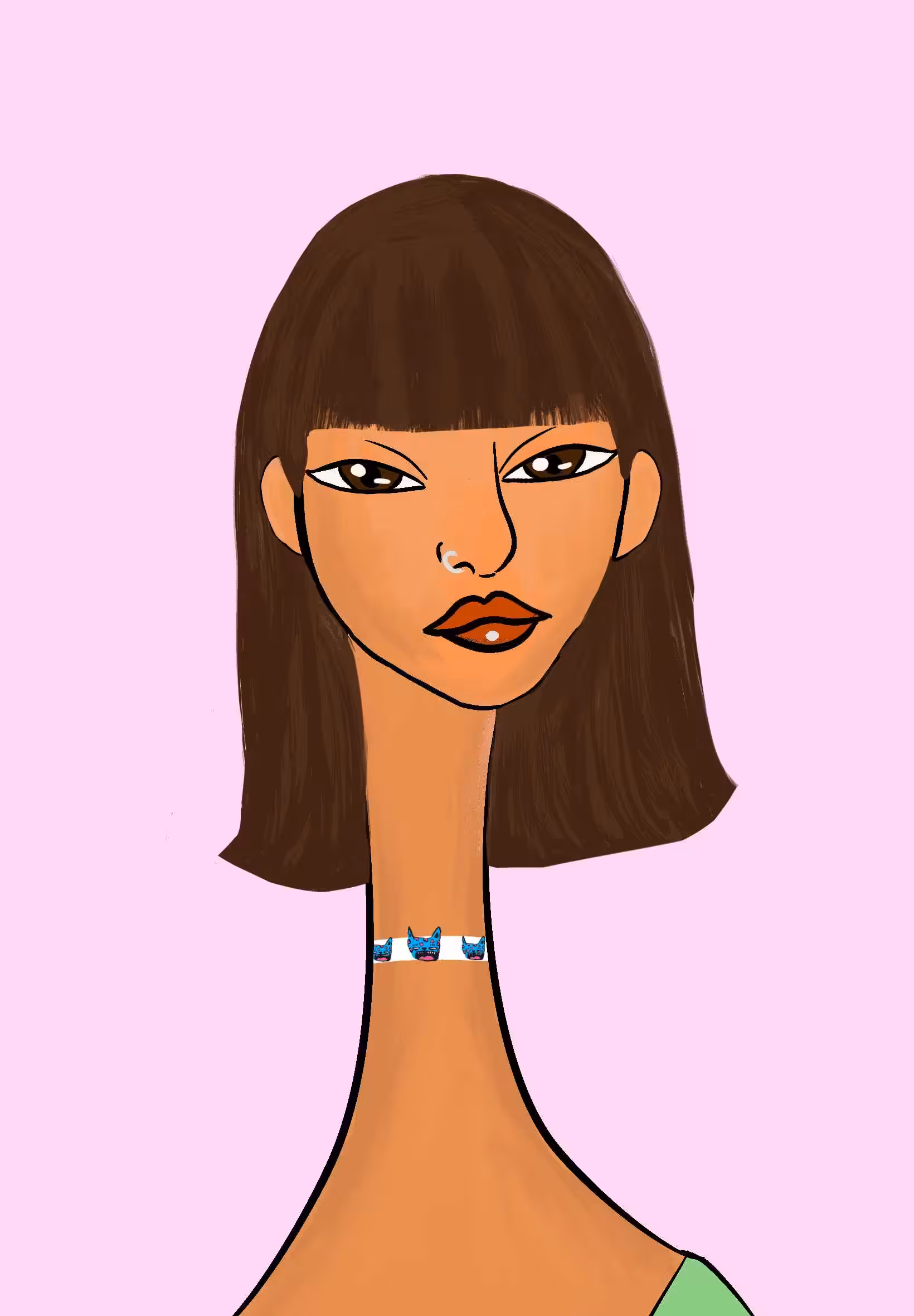 Long Neckie Ladies: Long Neckie Lady #1366
