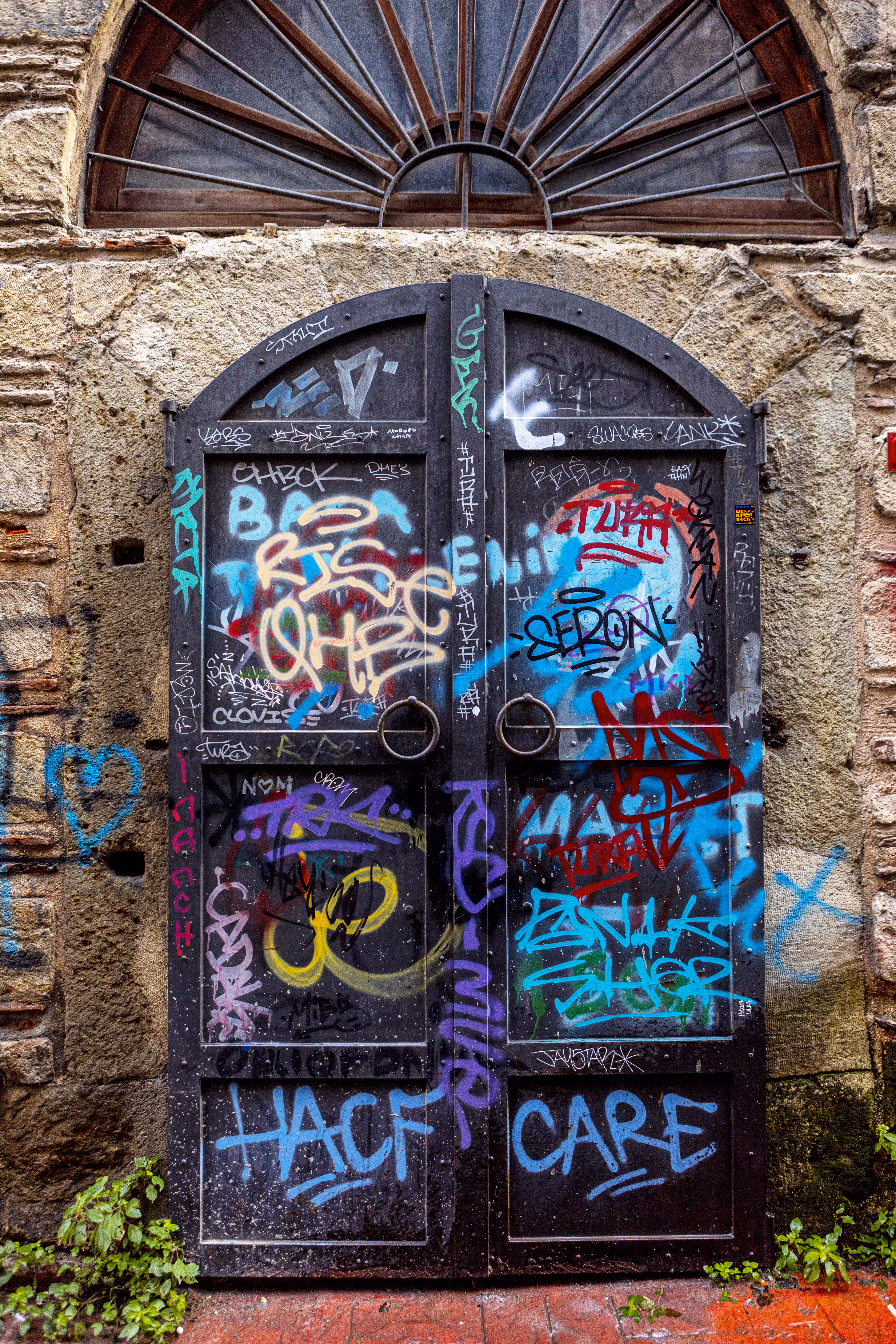 Door Graffiti #1: HACF CARE