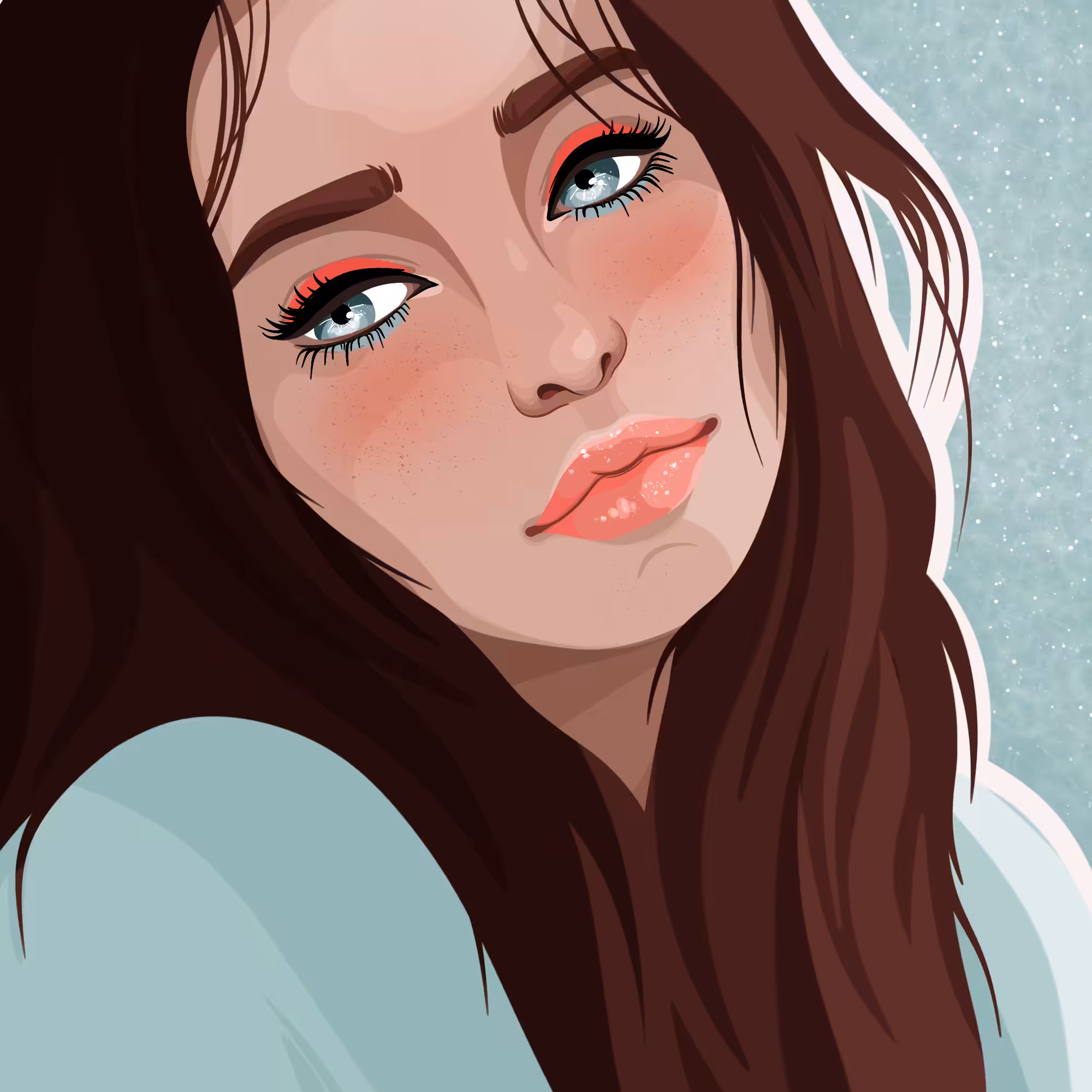 Eyes the color of the sky