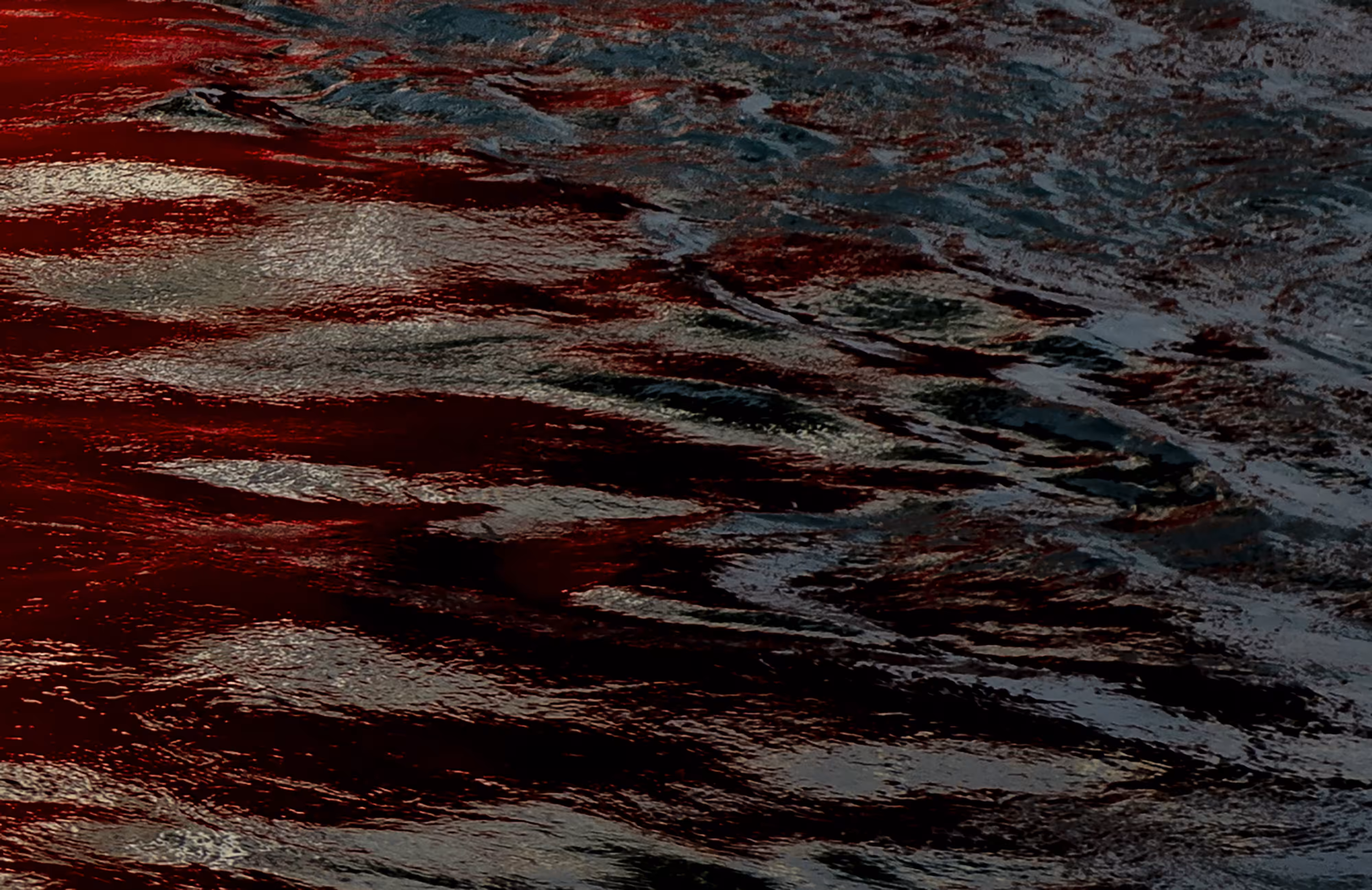 Abstract Photography: Bloody Waters