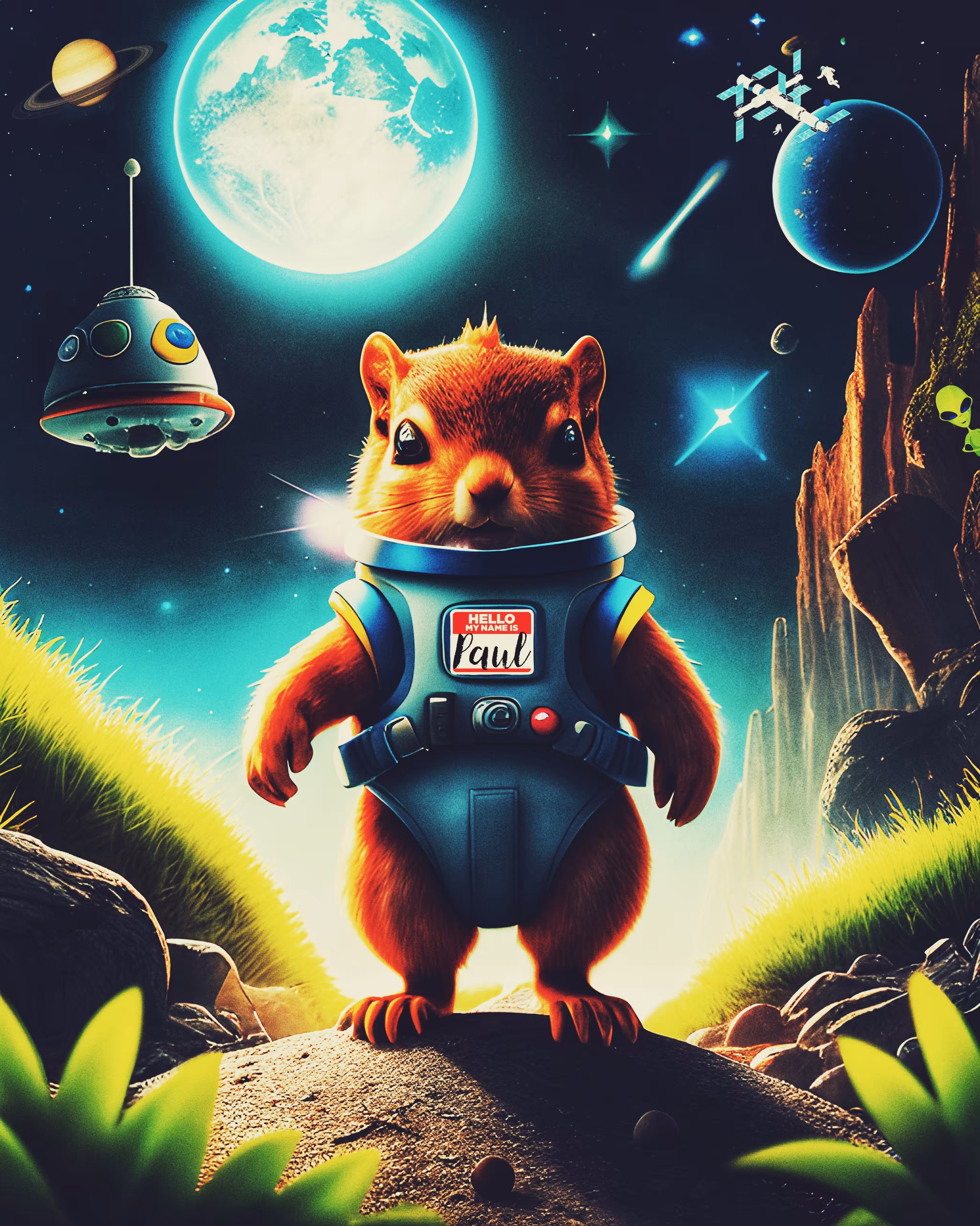 Baby Squirrel Paul Explores New Worlds 👩‍🚀