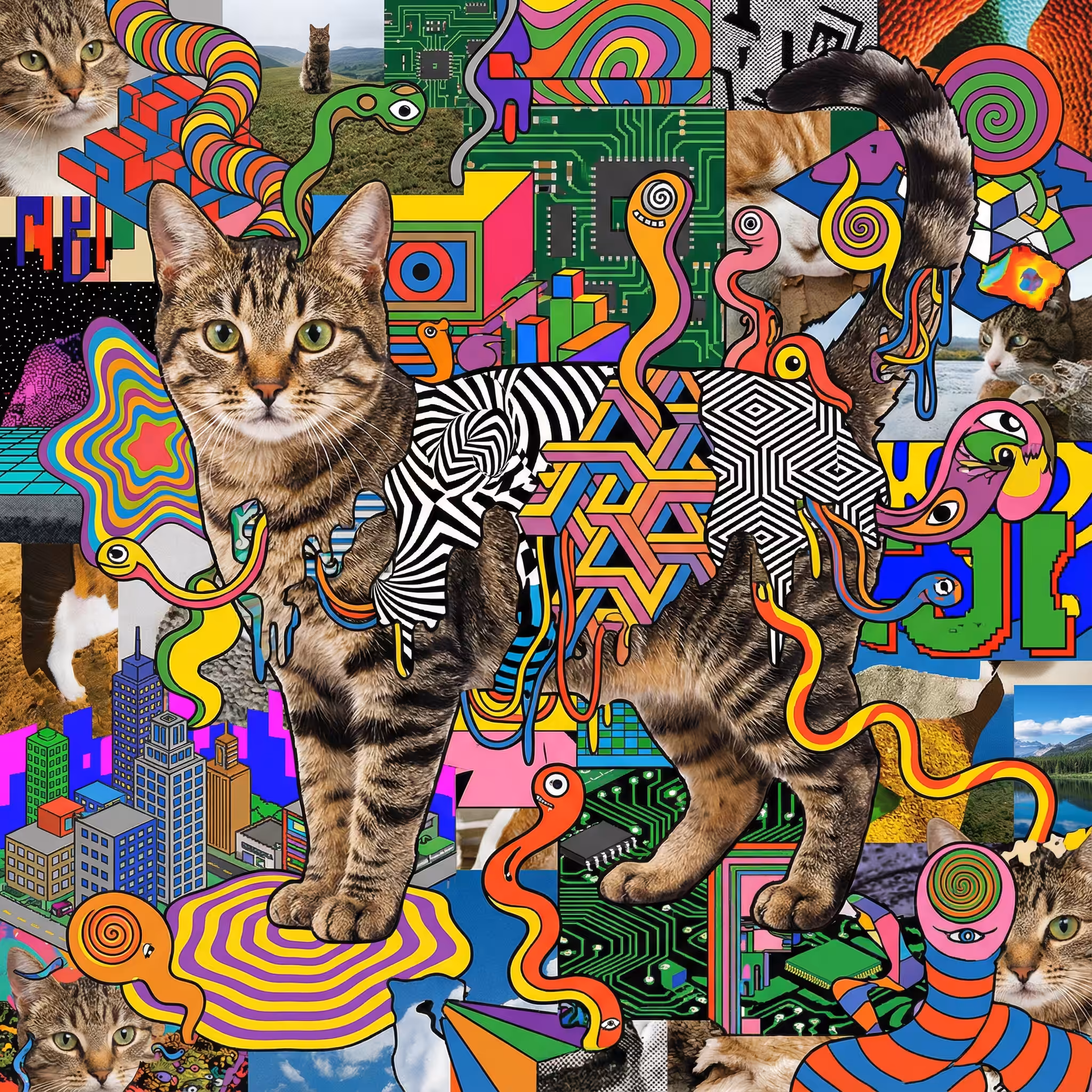 abstract cats #58