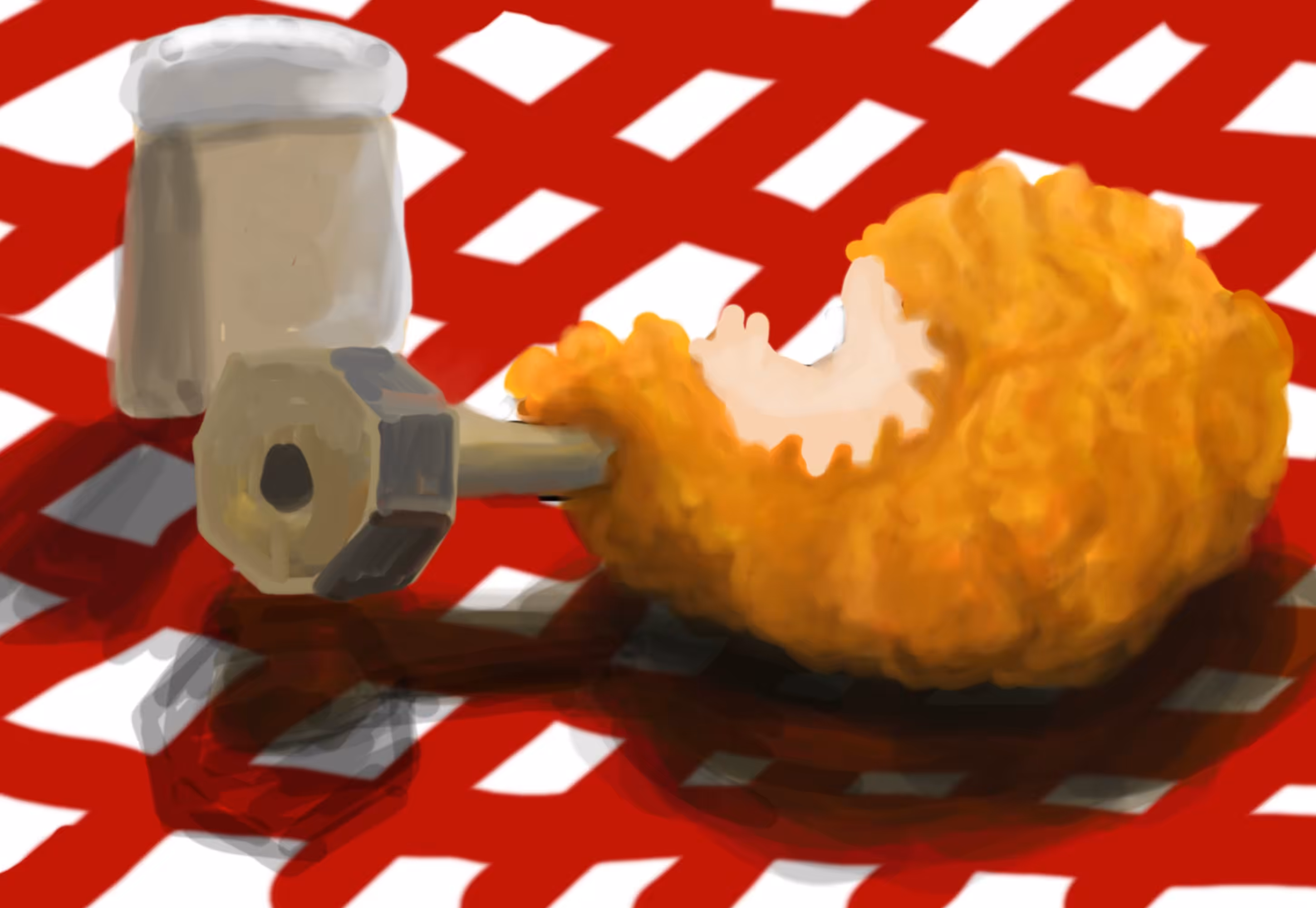 On the level chicken