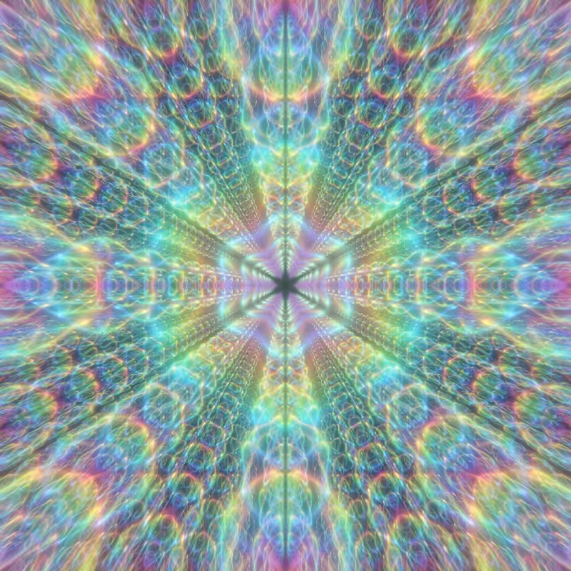 Fluorescent Hexagram #7
