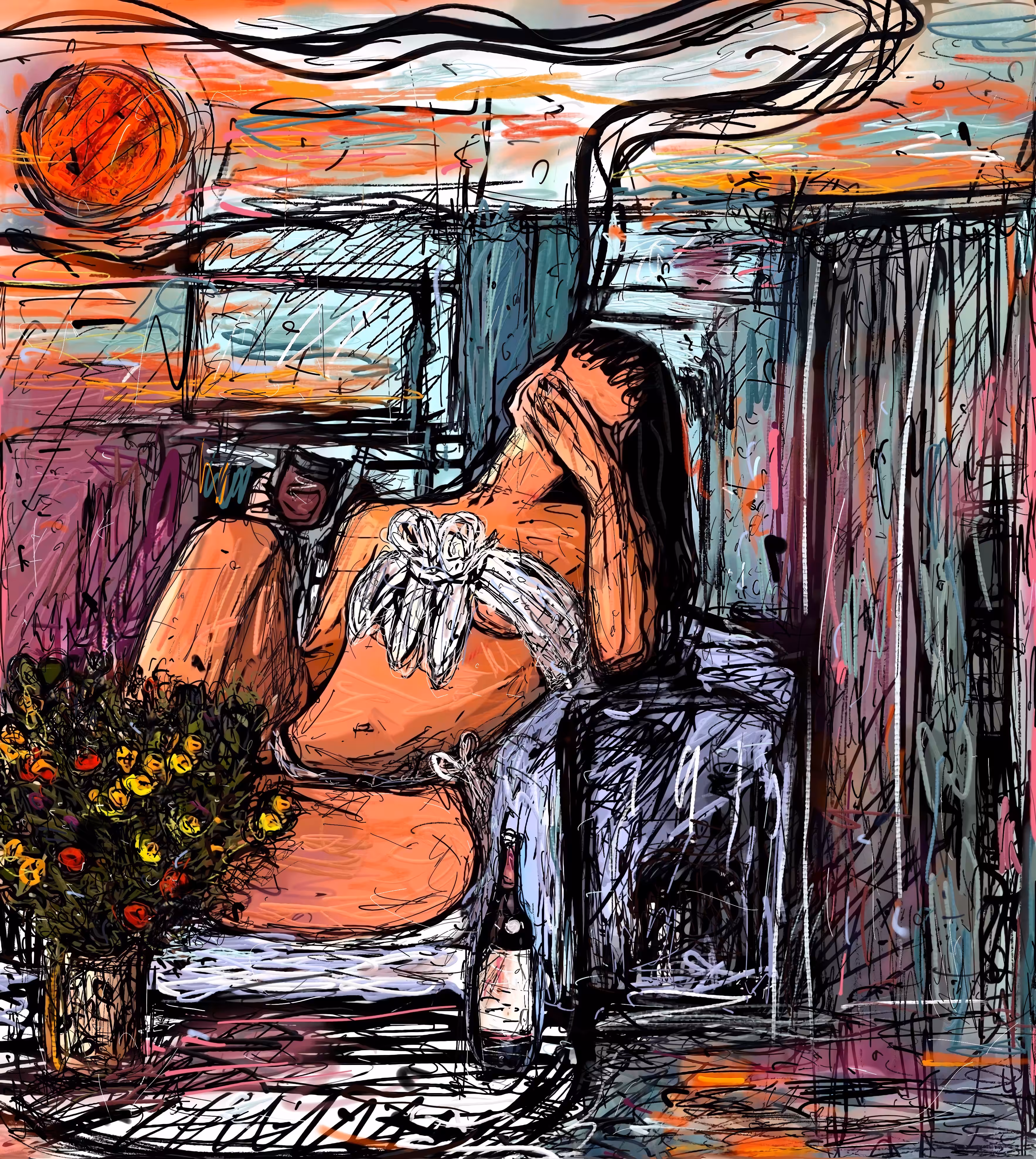 The sunset of memories
