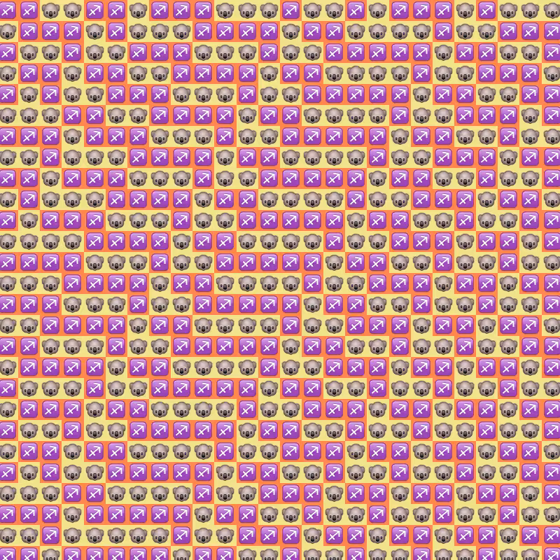Elementary Cellular Emoji Automata #35