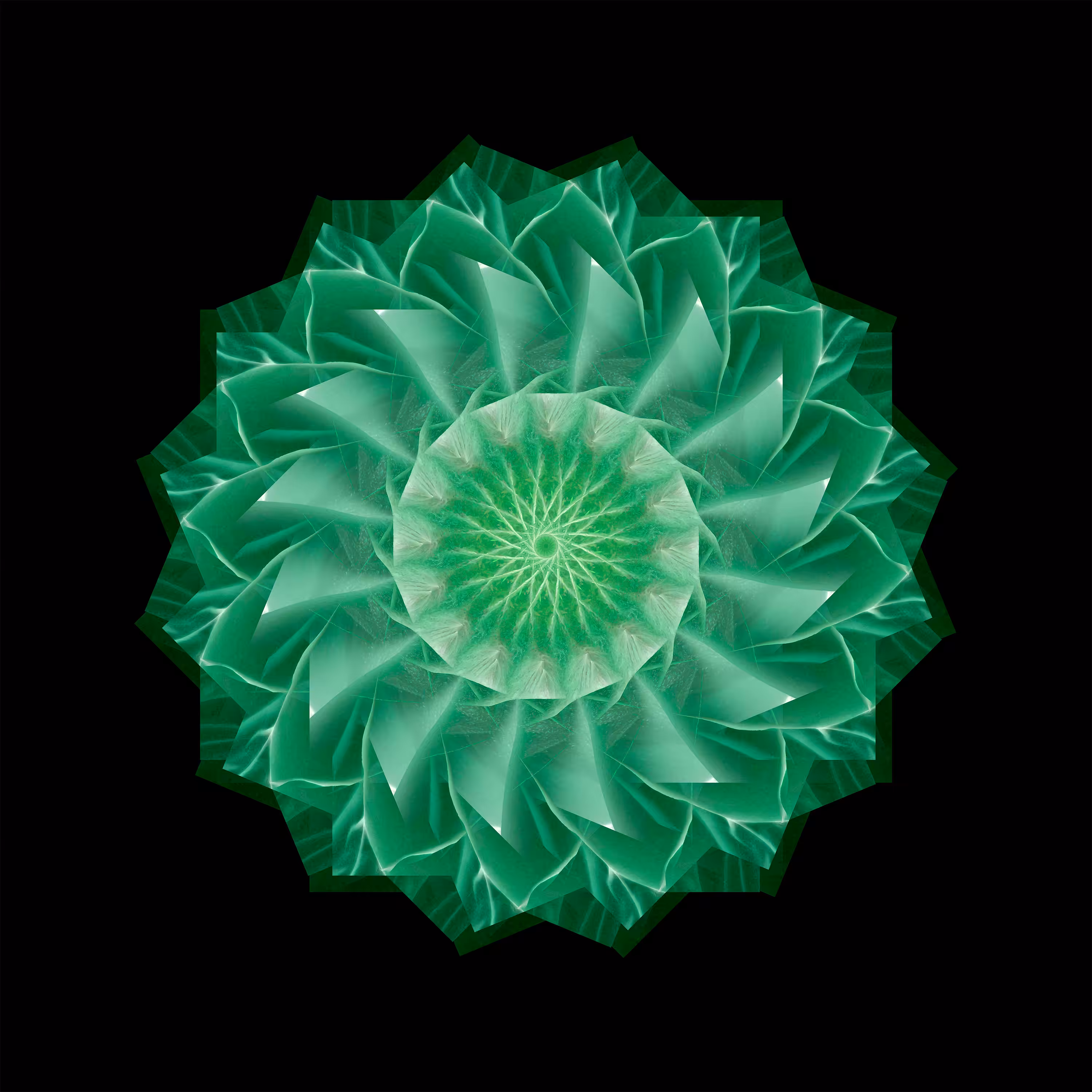 Yin Mandala: Green