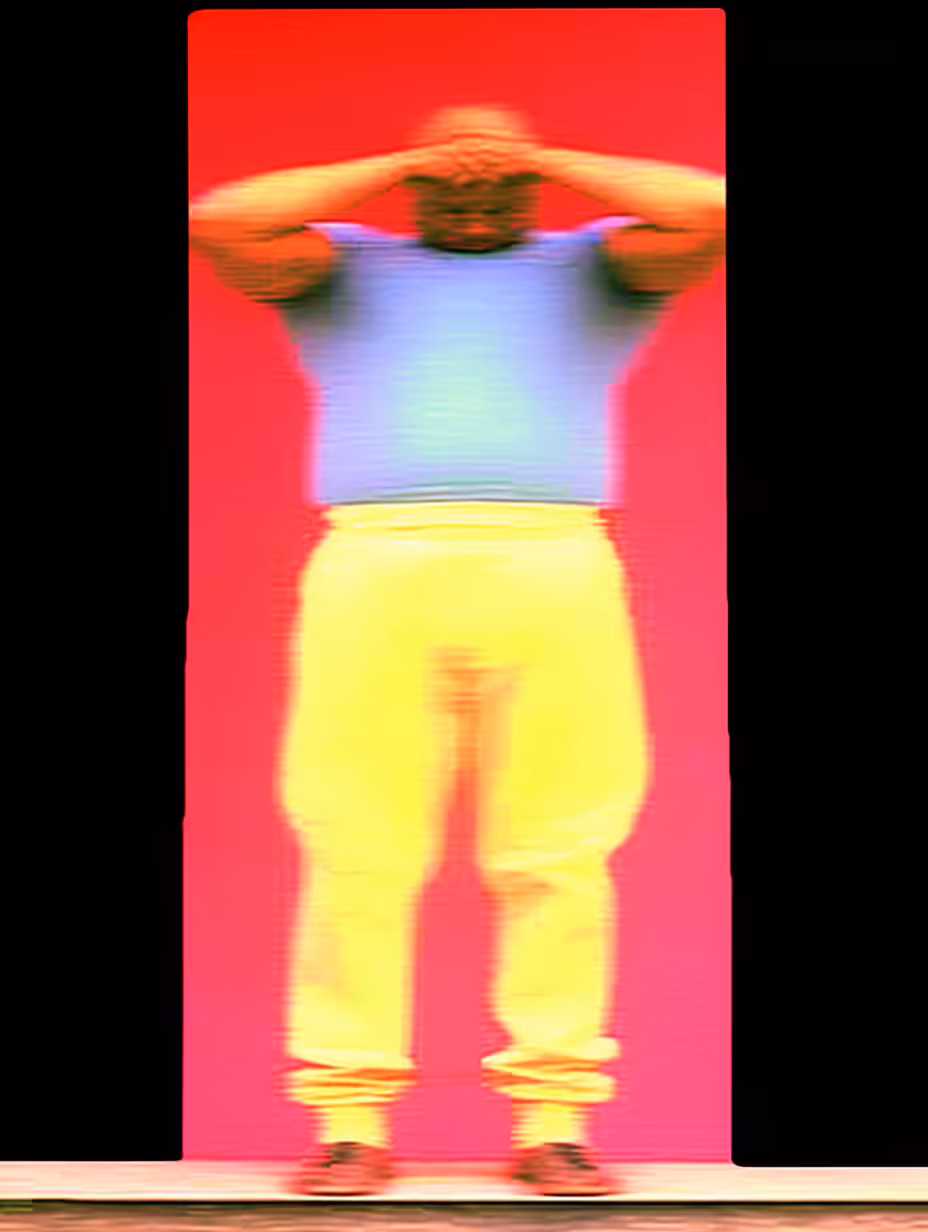 Entity in yellow pants