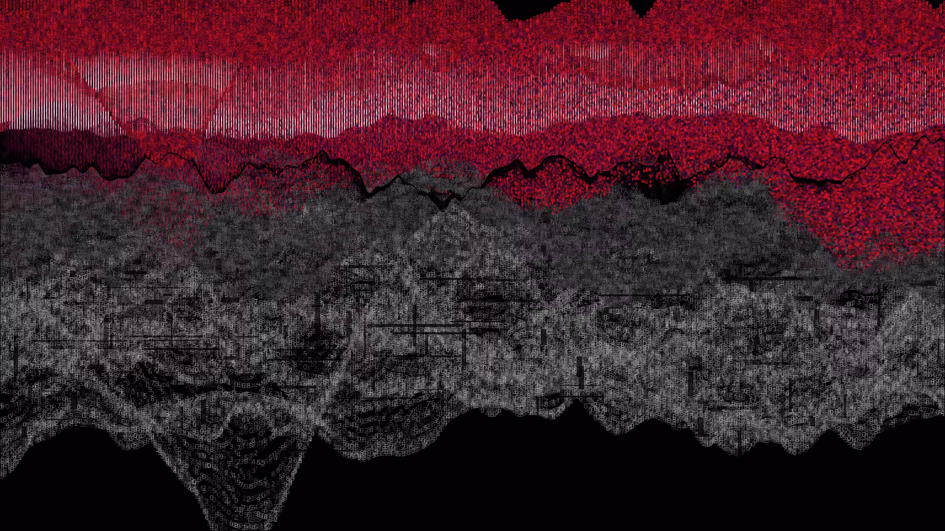 Pixel rain in a data landsacape #62