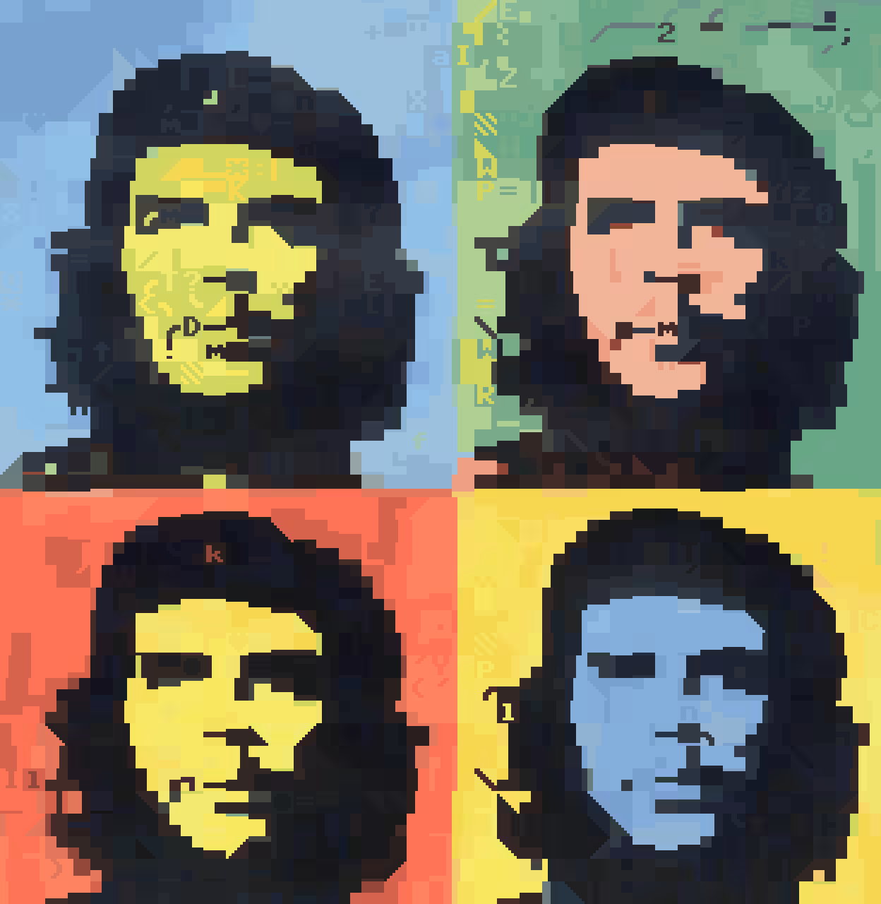 ASCII 51 ¨¨¨¨¨¨¨¨ Andy Warhol @@@@  Che