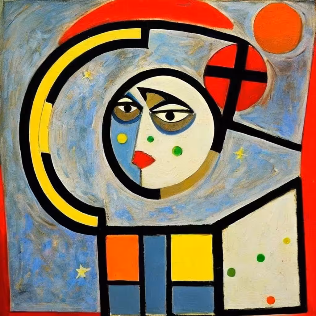 Cubist #38 (Moon)
