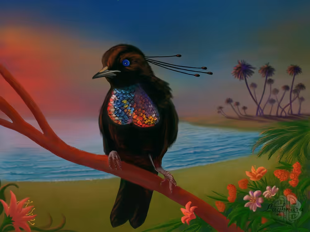 Tropical bird.
