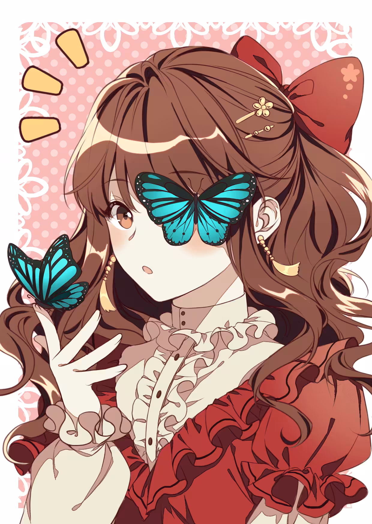 #001 lolita girl with butterfly