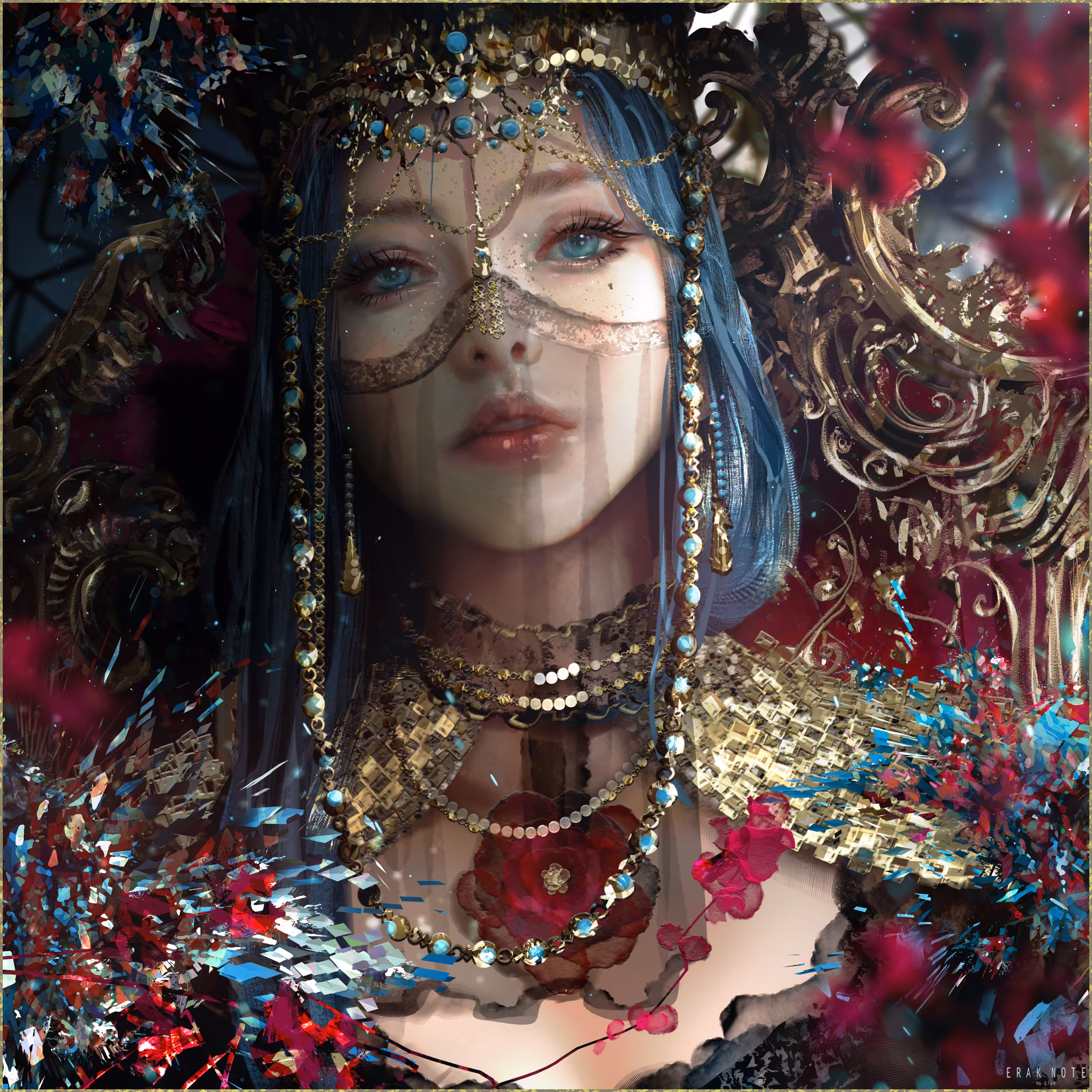 IRON FLOWER: Flower and Iron - #1c94d9
