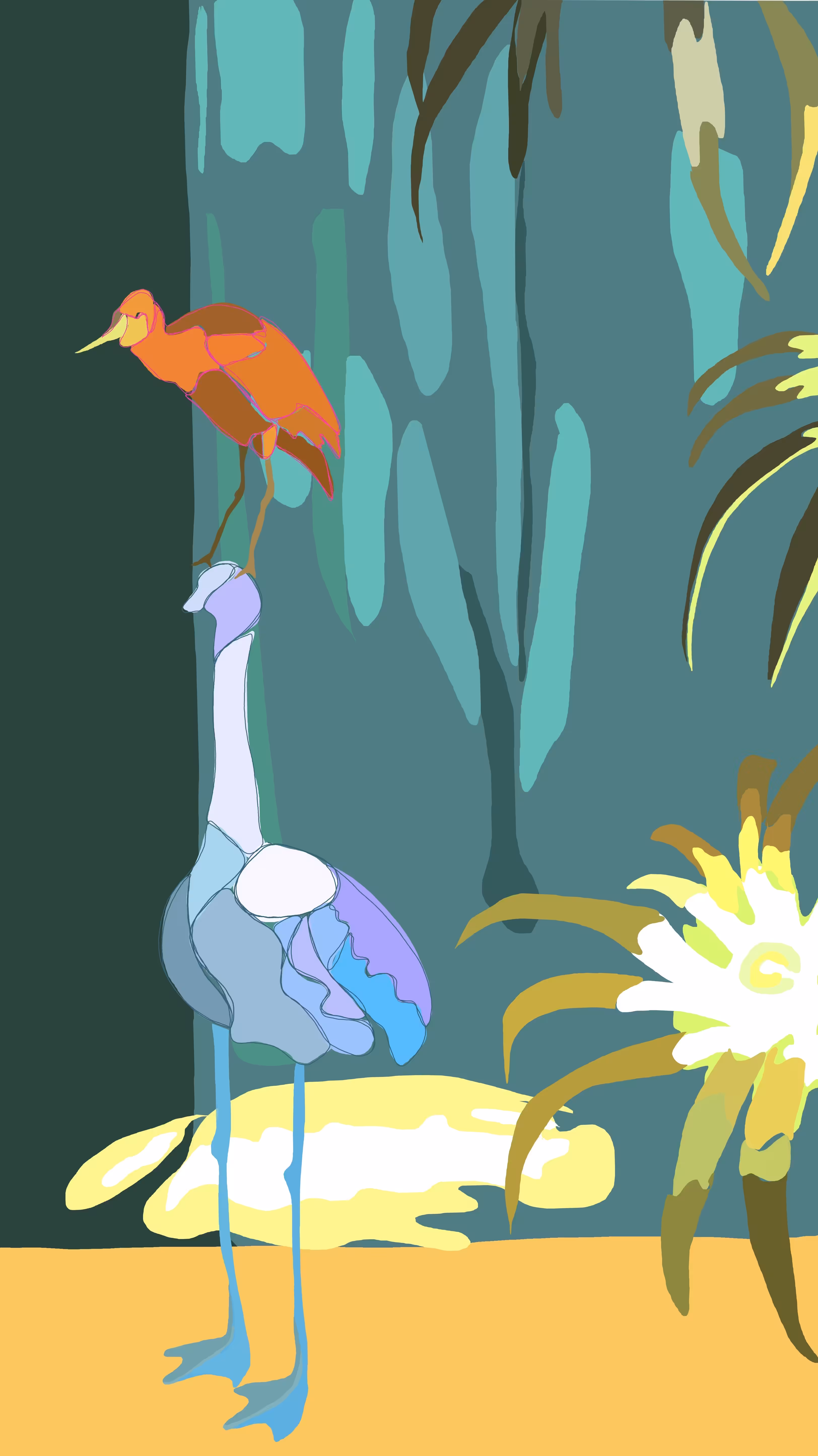 Birds - Blue 