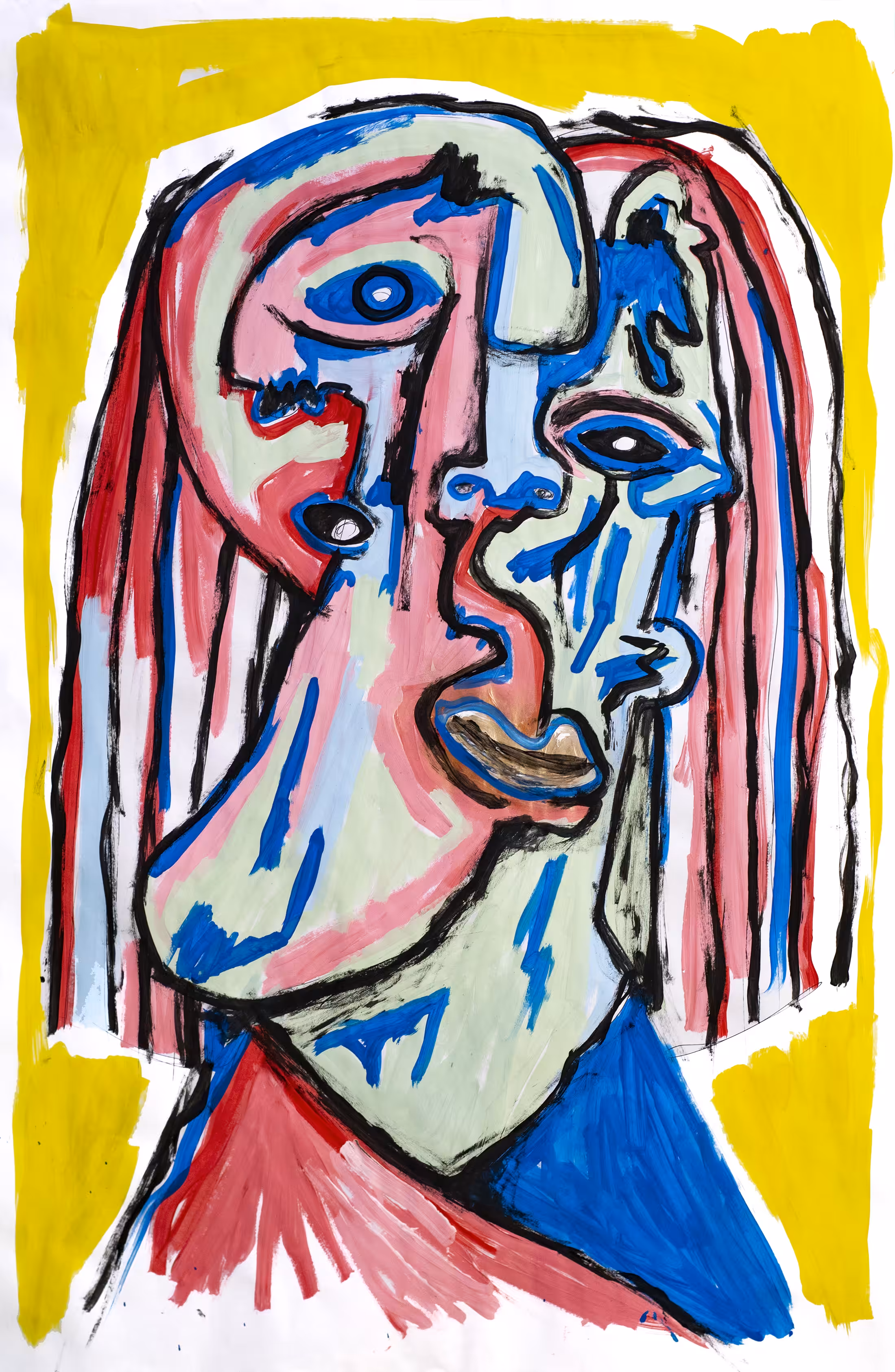 Portrait of a cubist woman