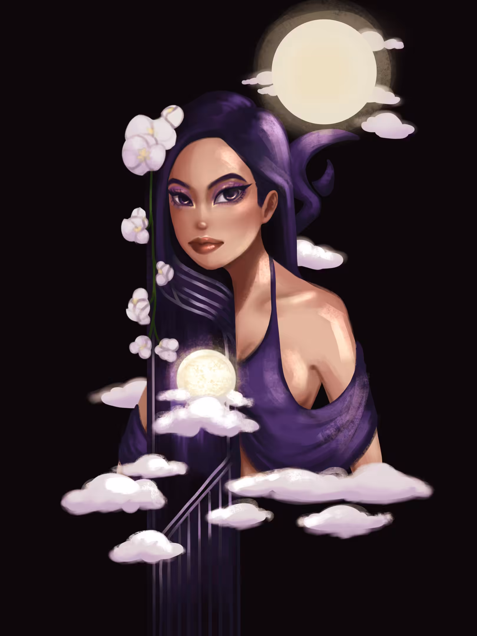Orchid and THE MOON
