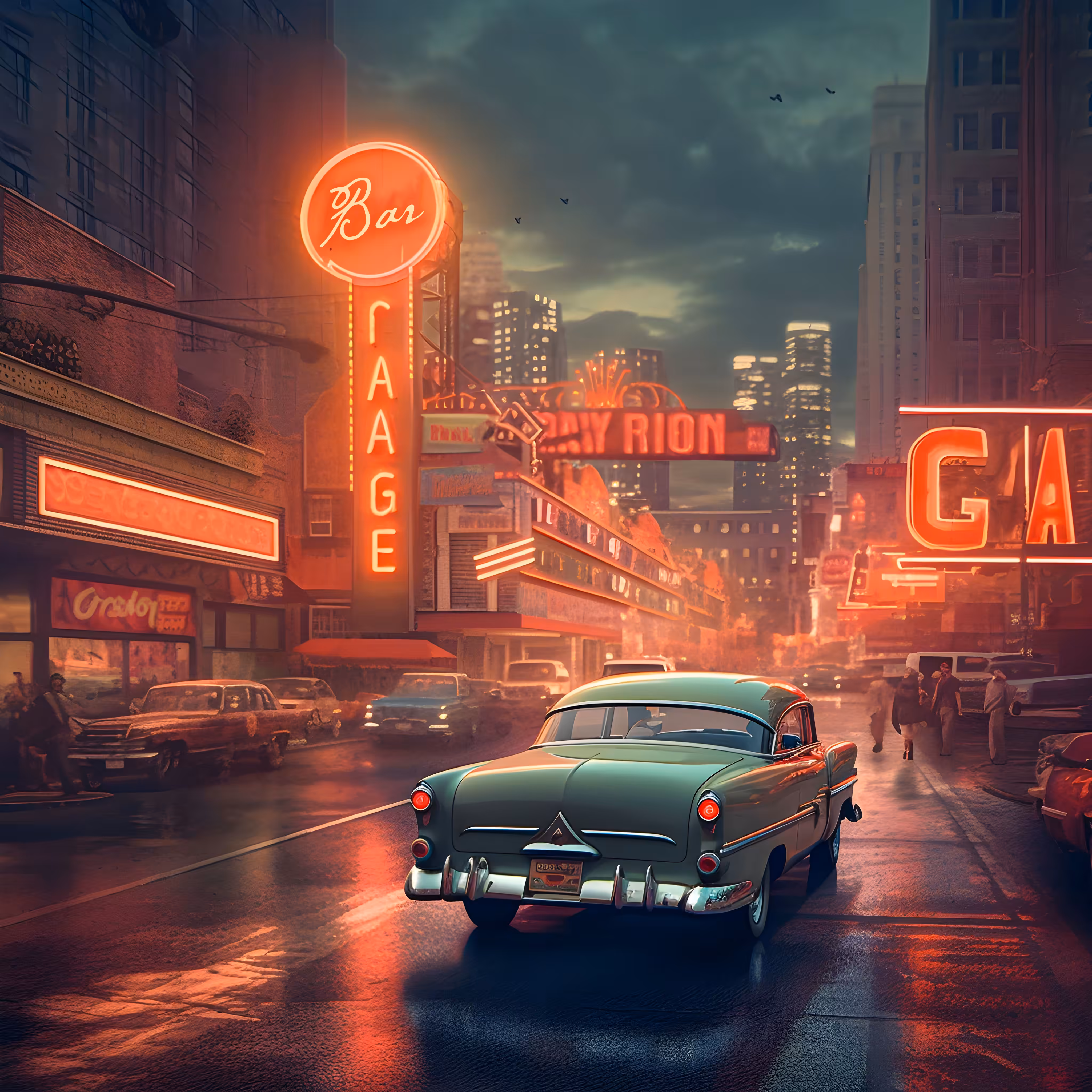 Nostalgic Nightscape