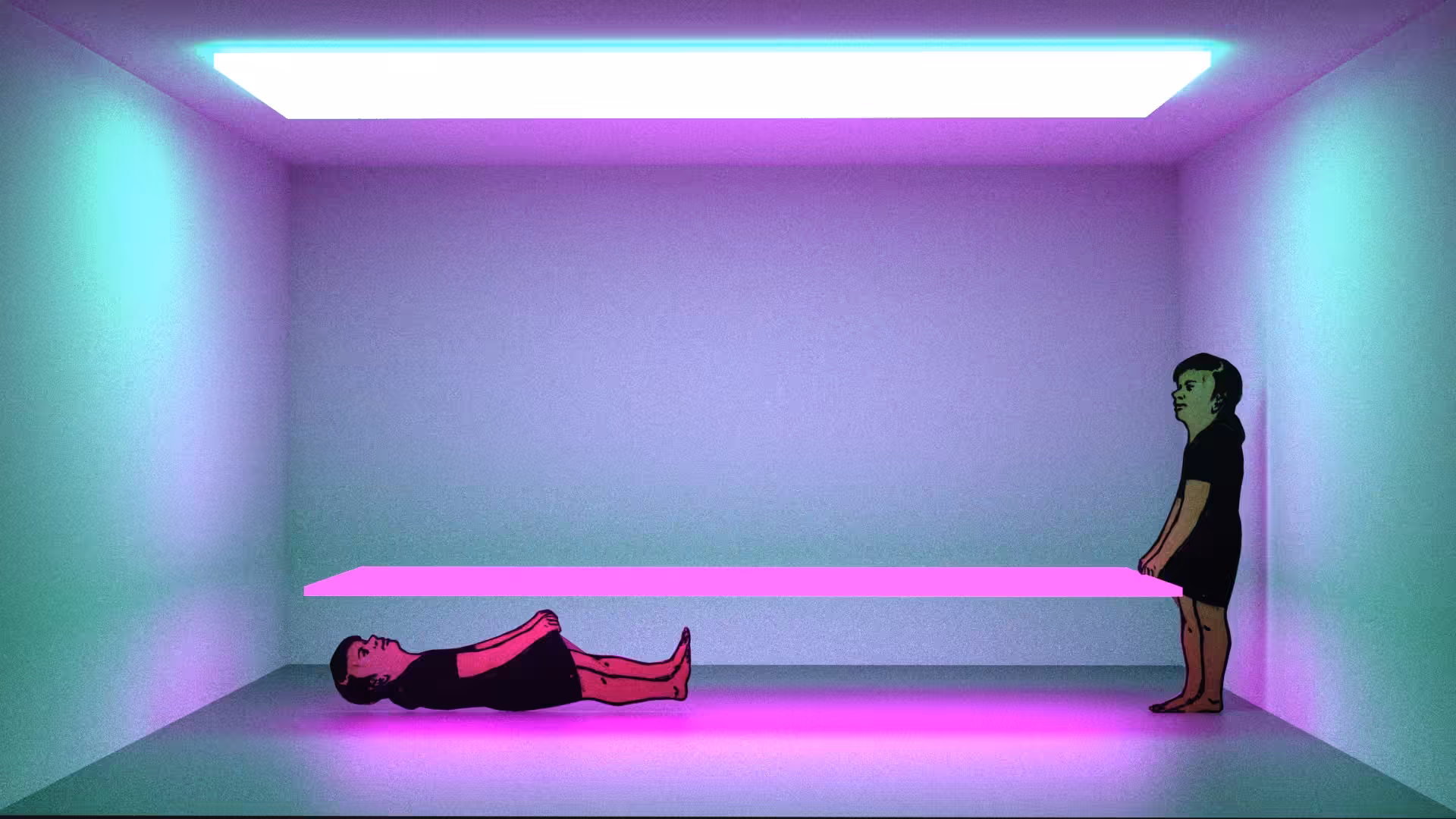 "Two humanoids in a windowless room"-17
