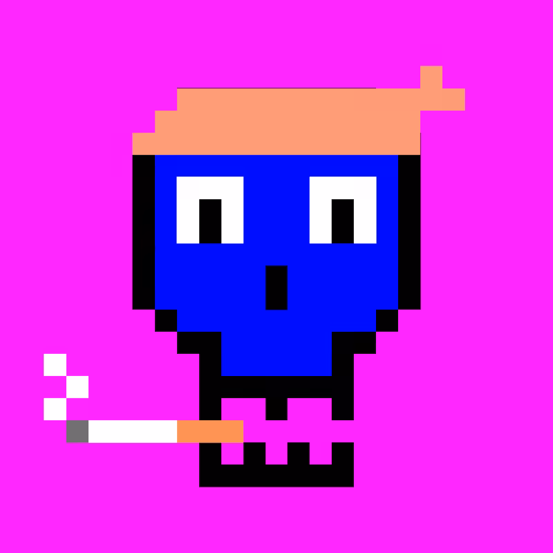 Pixel skull #6