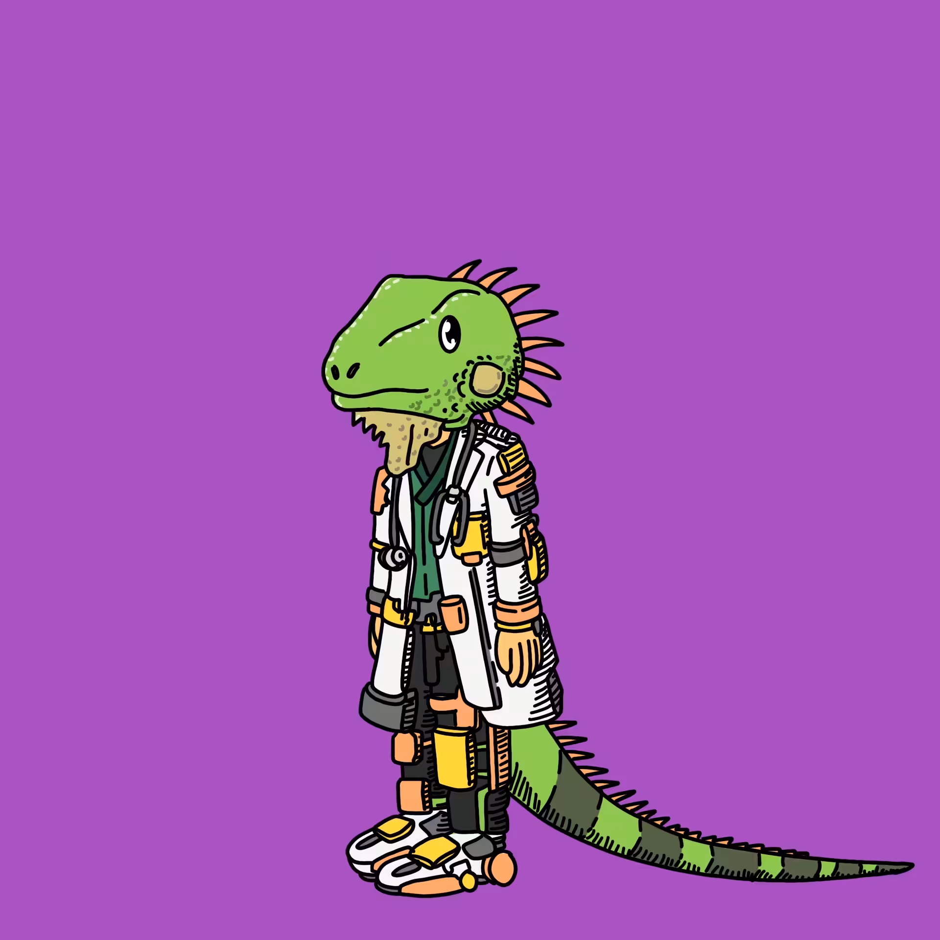 Exoticanimalveterinarian one eyed guy #00316