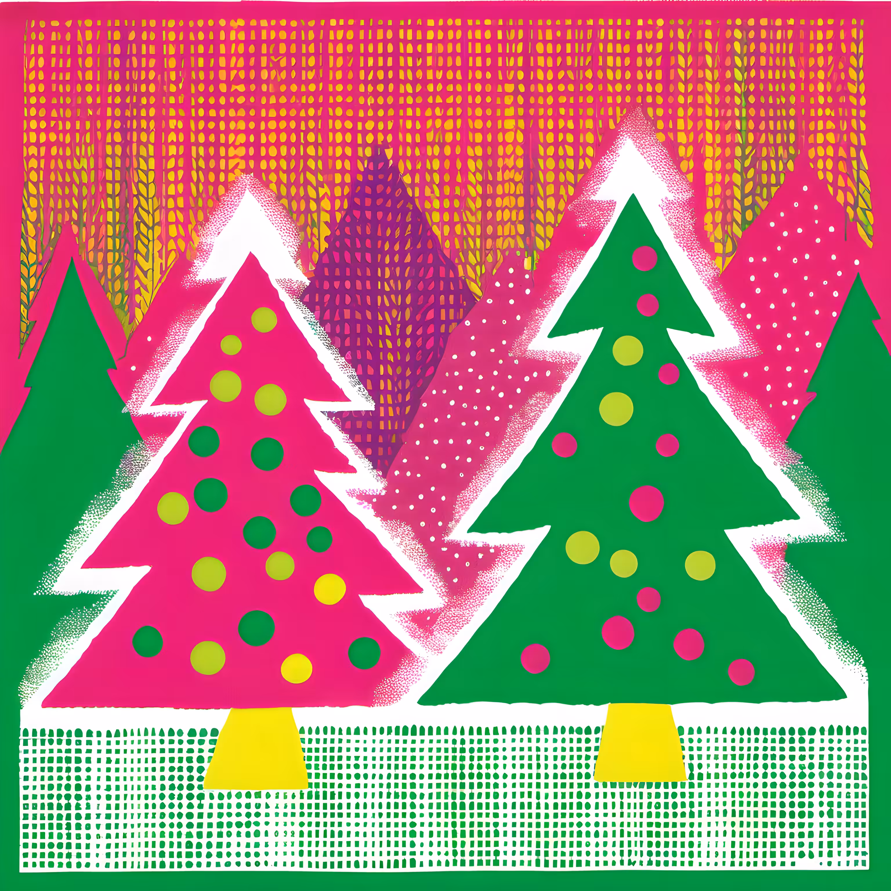 Riso Festive Trees #49