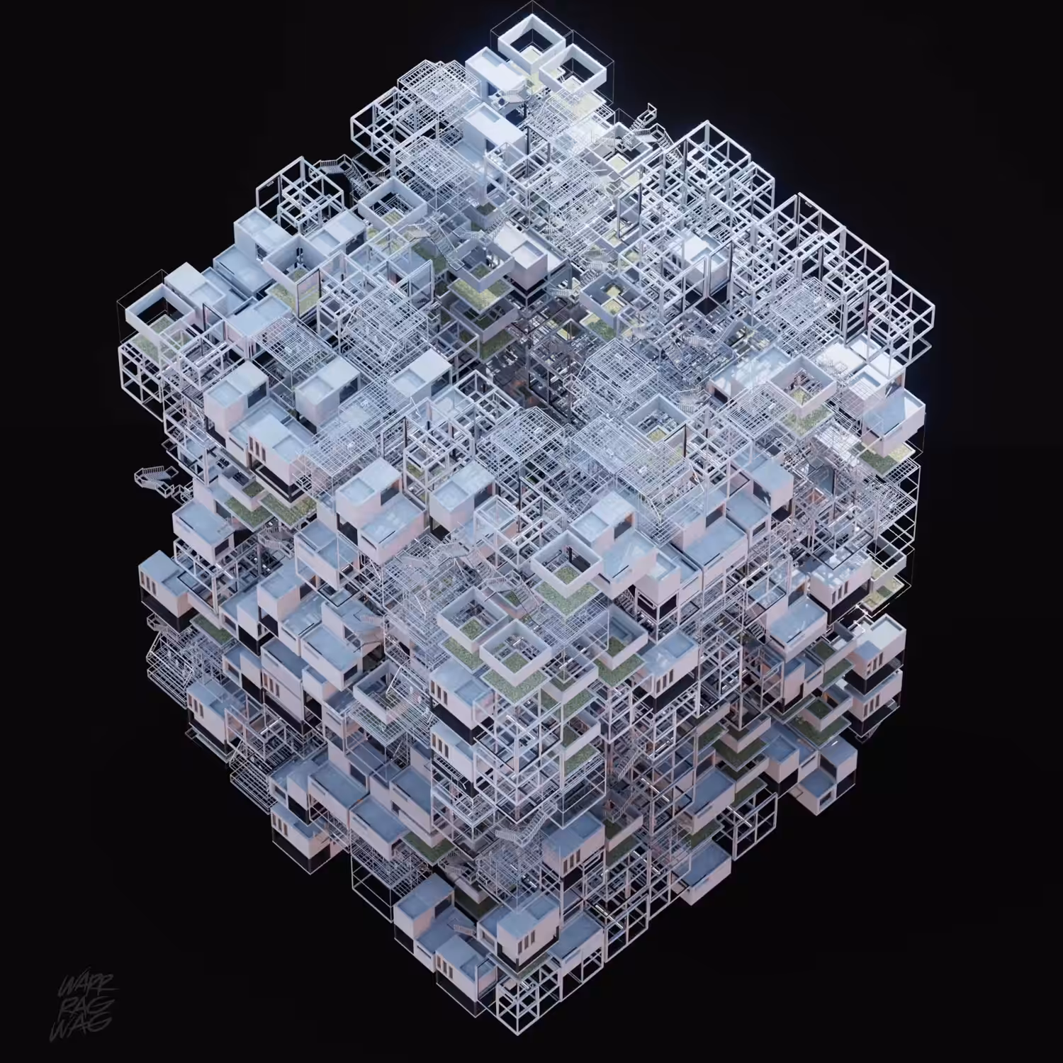 Boxy Complex Silver Frameworks