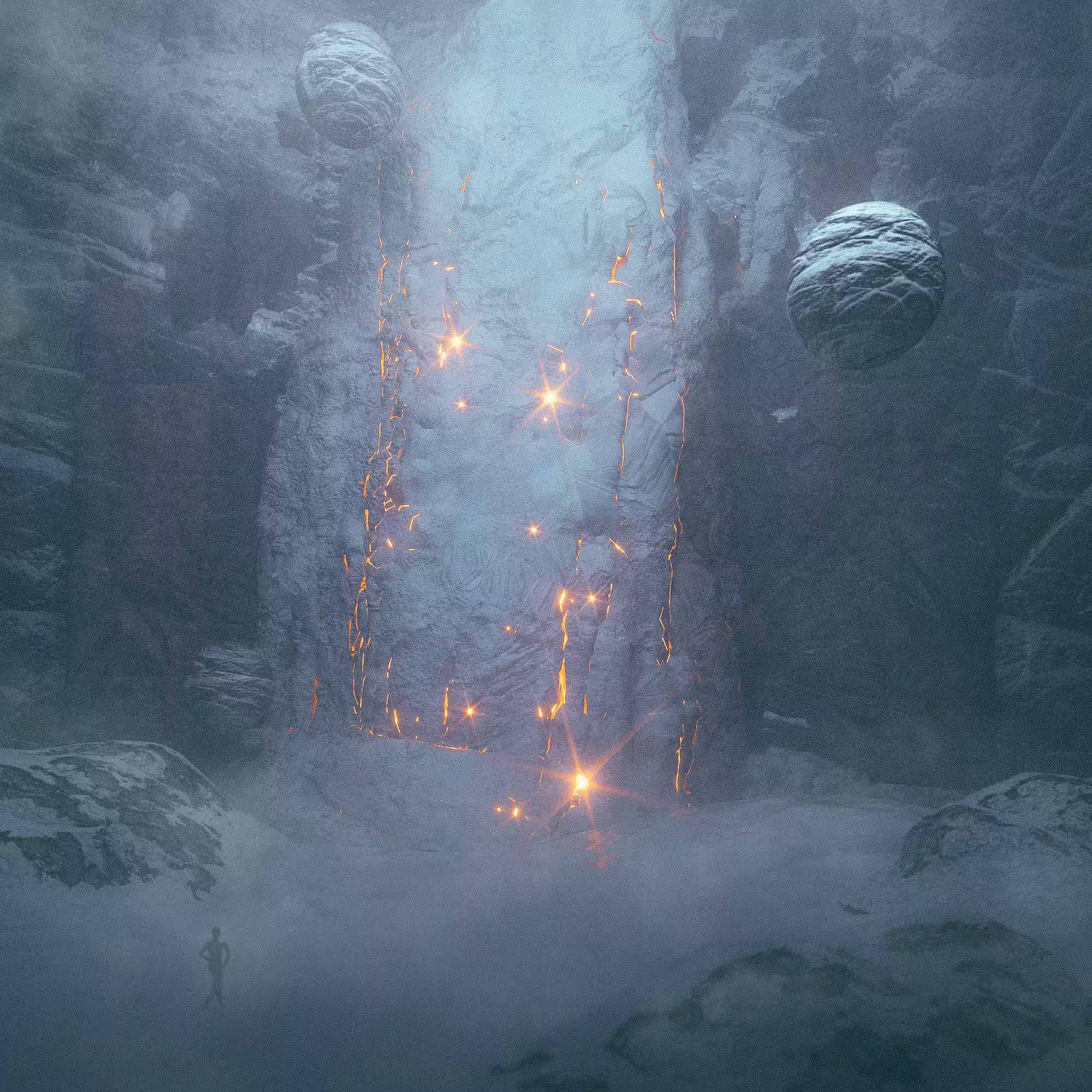 [ Behind a Frozen Waterfall ]