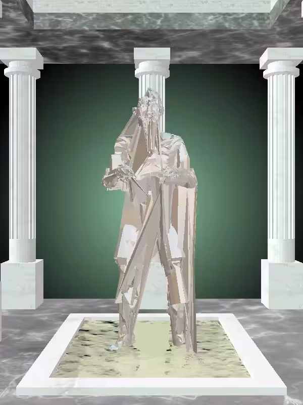 HeavenComputer: The Fragmented Old Silver Haze Woman #6426