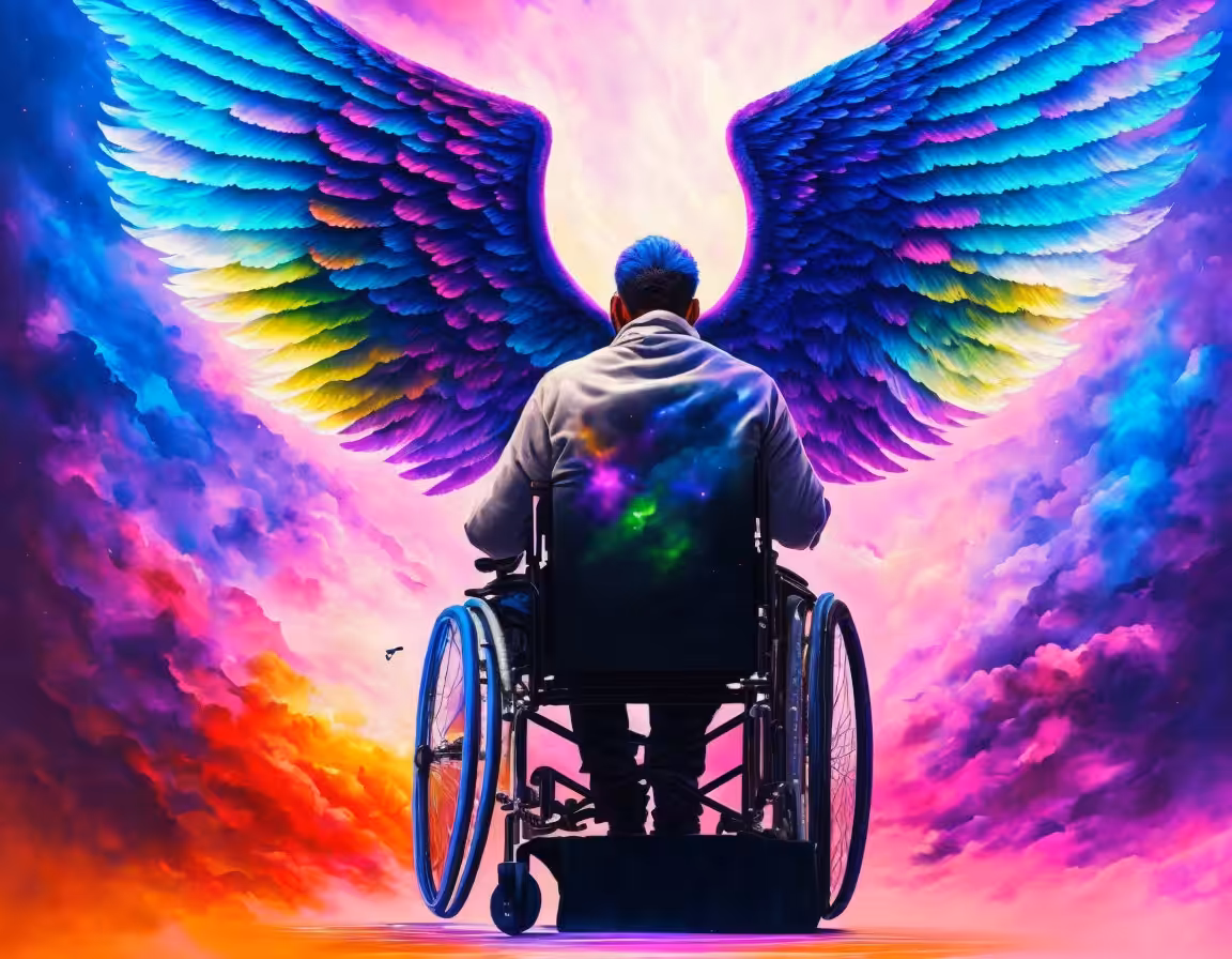 Rainbow angel