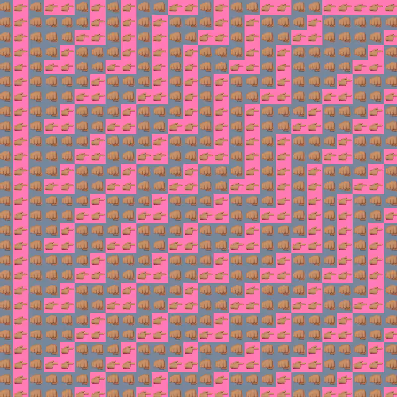 Elementary Cellular Emoji Automata #306