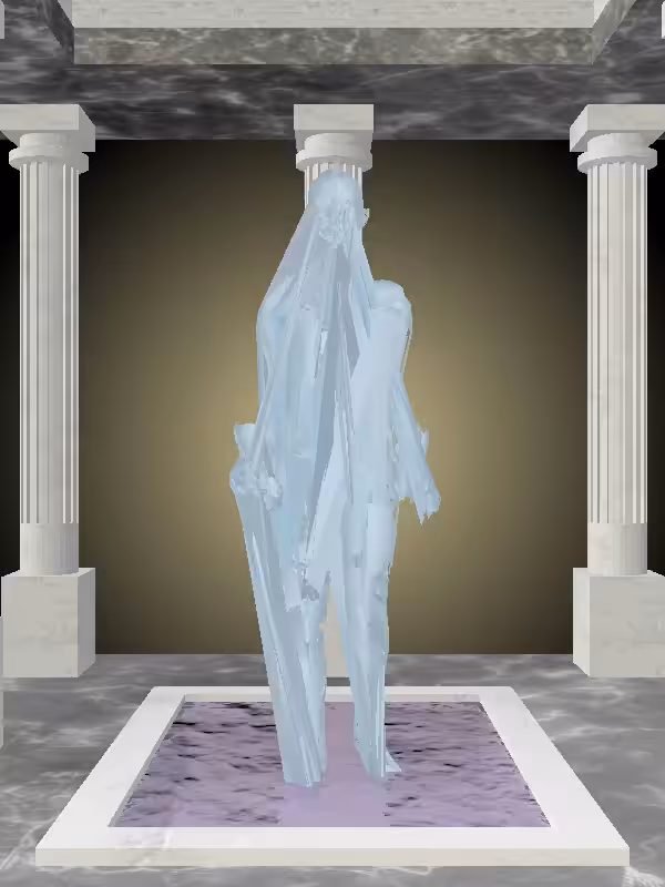 HeavenComputer: The Receding Ethereal Blue Woman #3410