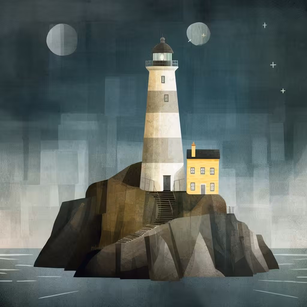Our house with a lighthouse 
