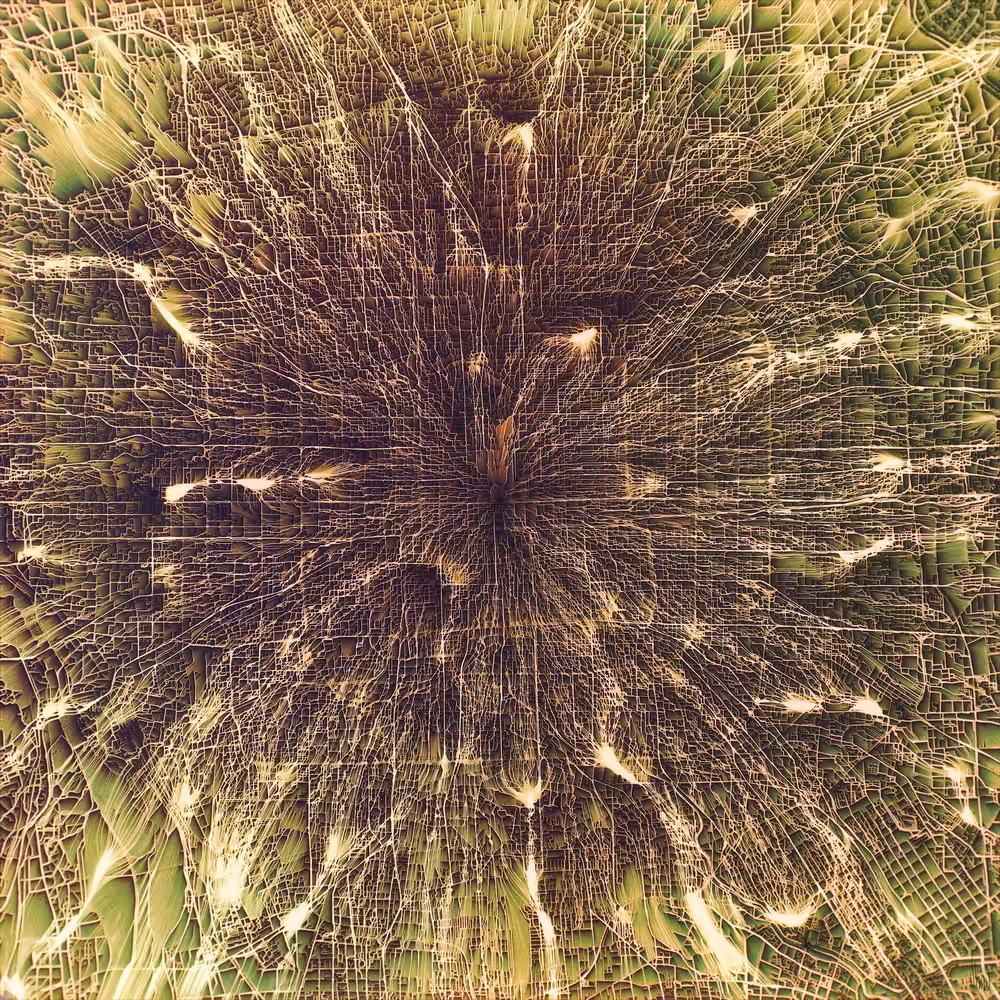 Flowing City Map - Beijing