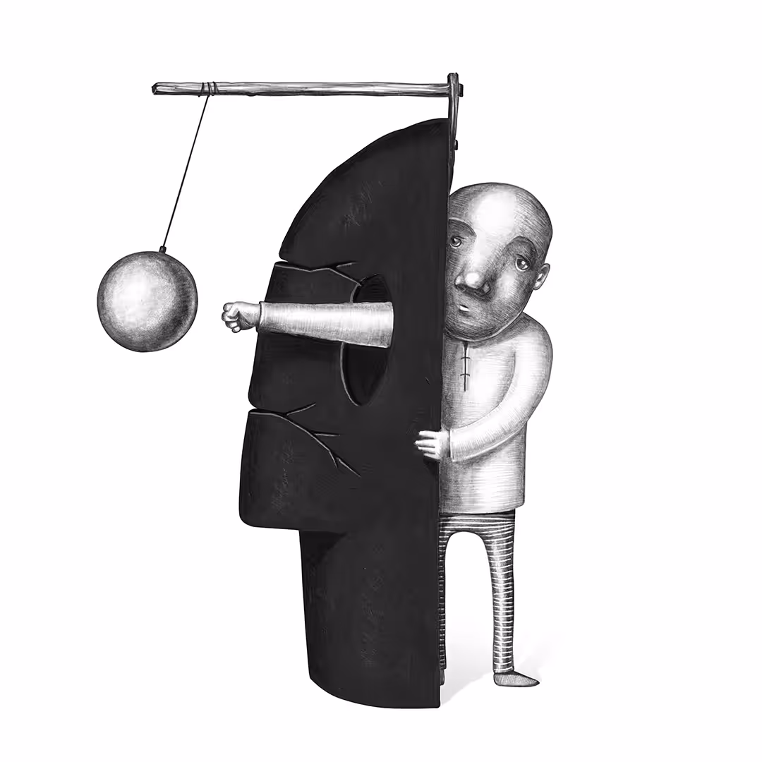 BROKEN MASK grayscale
