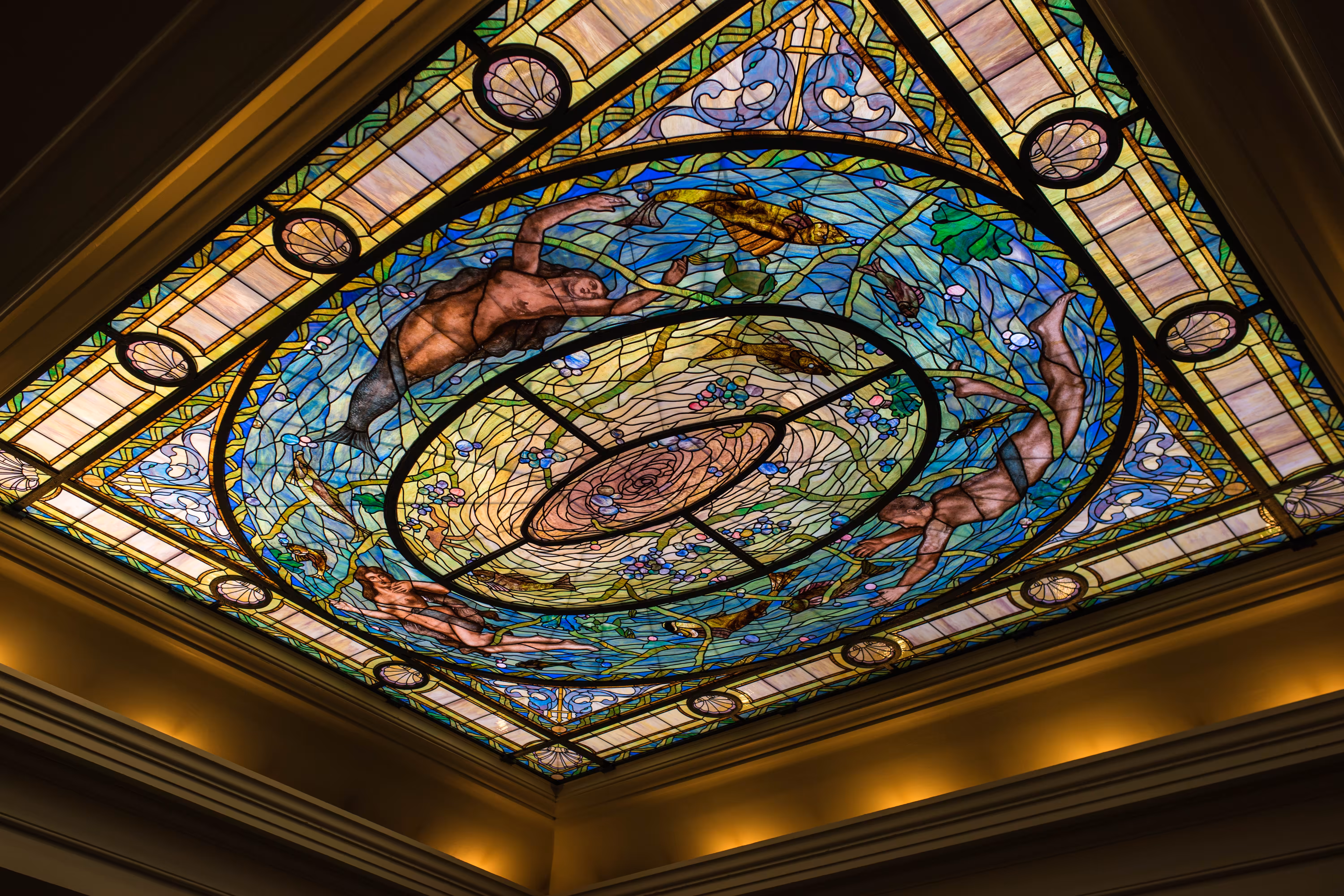 The Fordyce Bathhouse ceiling 
