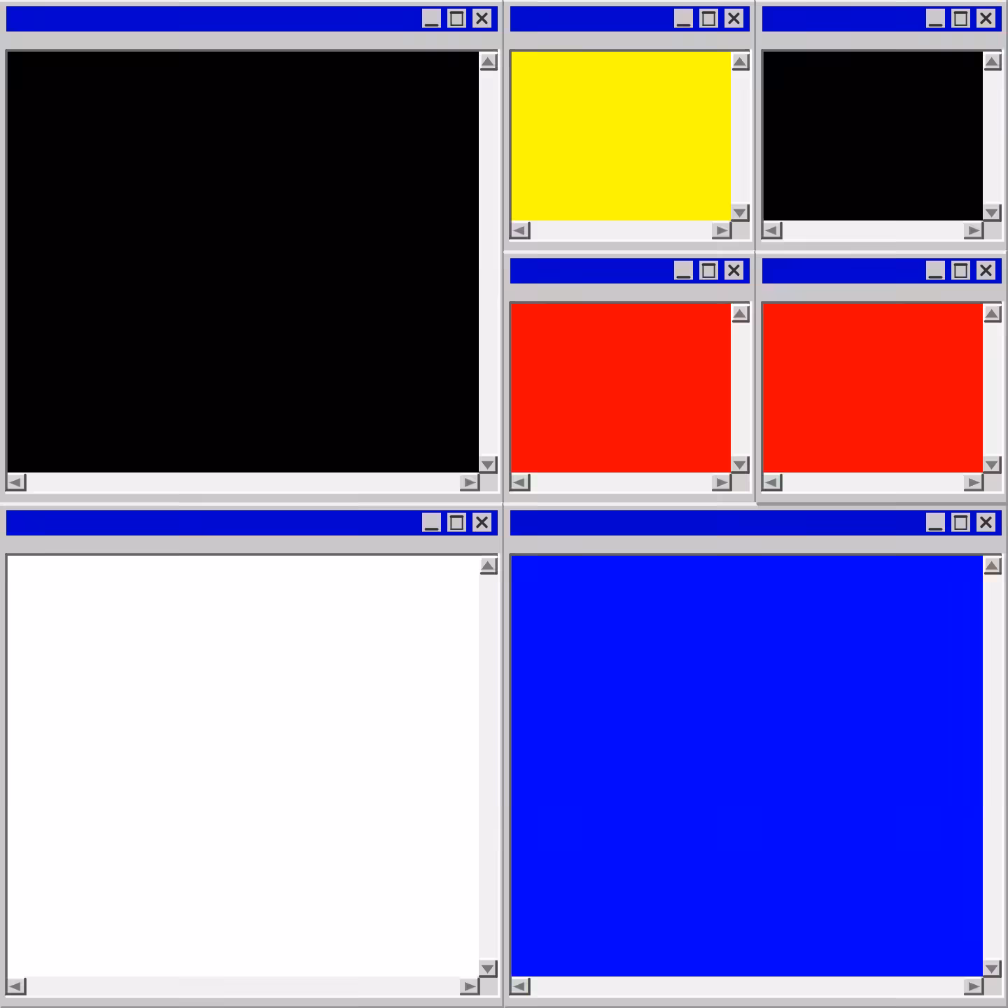 Mondrian's Desktop II #9
