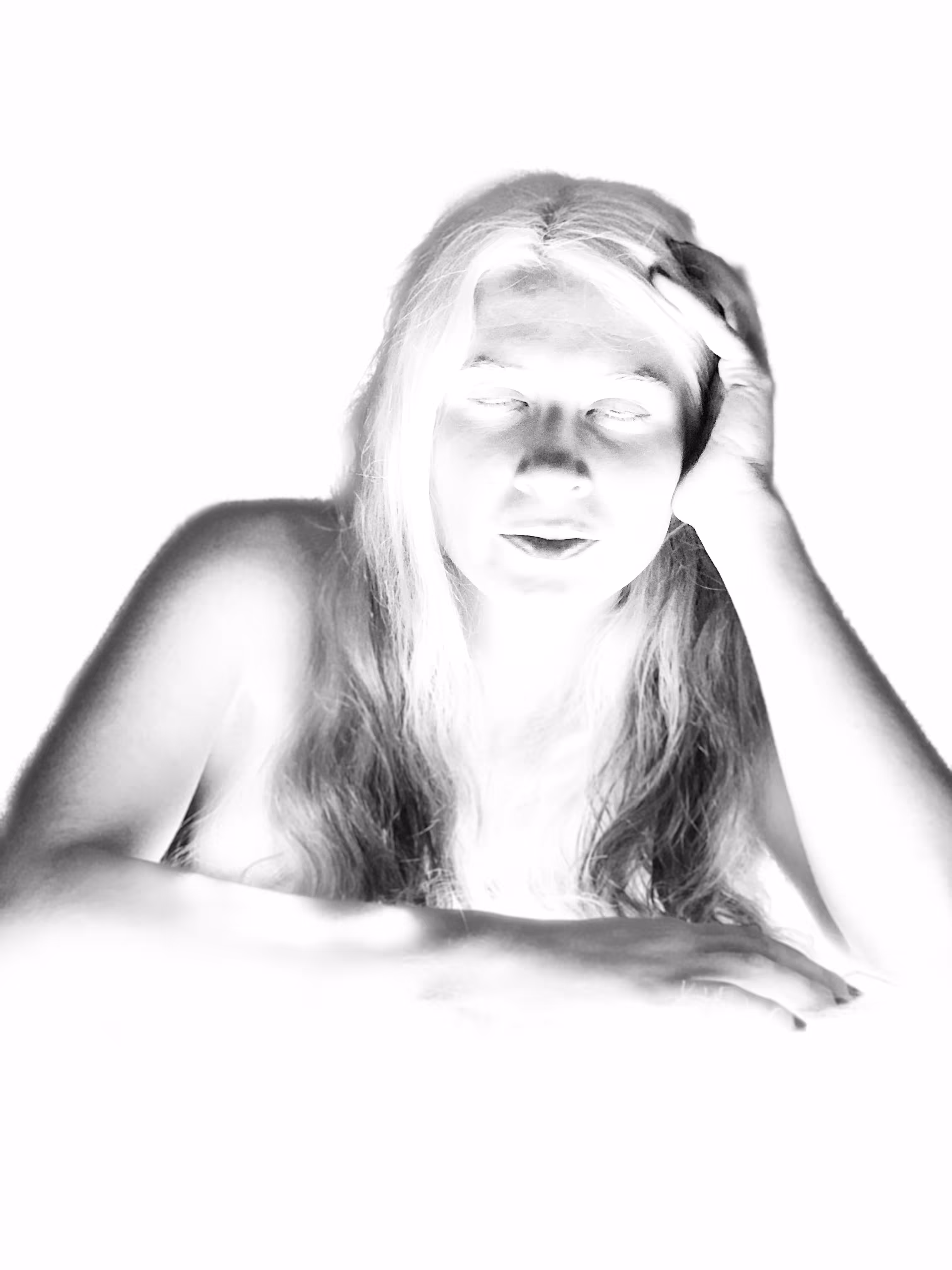 The black lines of an angel