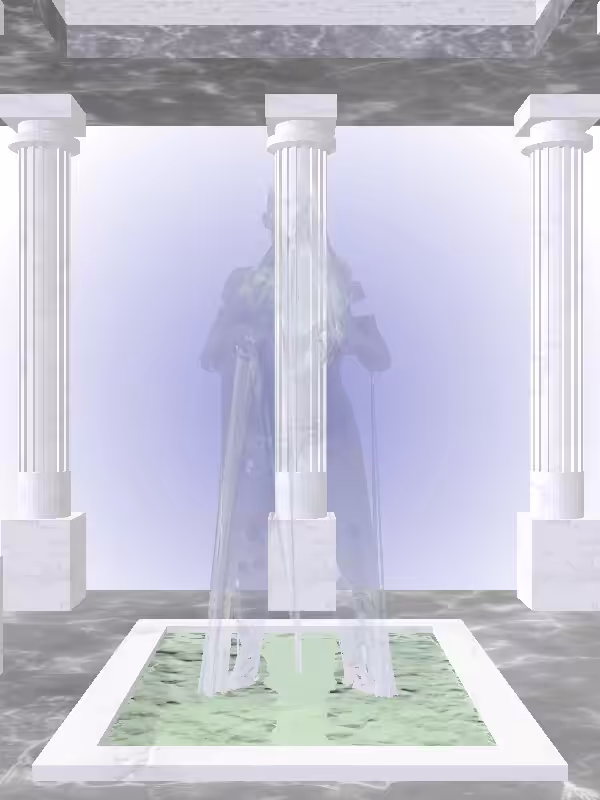 HeavenComputer: The Fading Old Melted Blue Woman #824