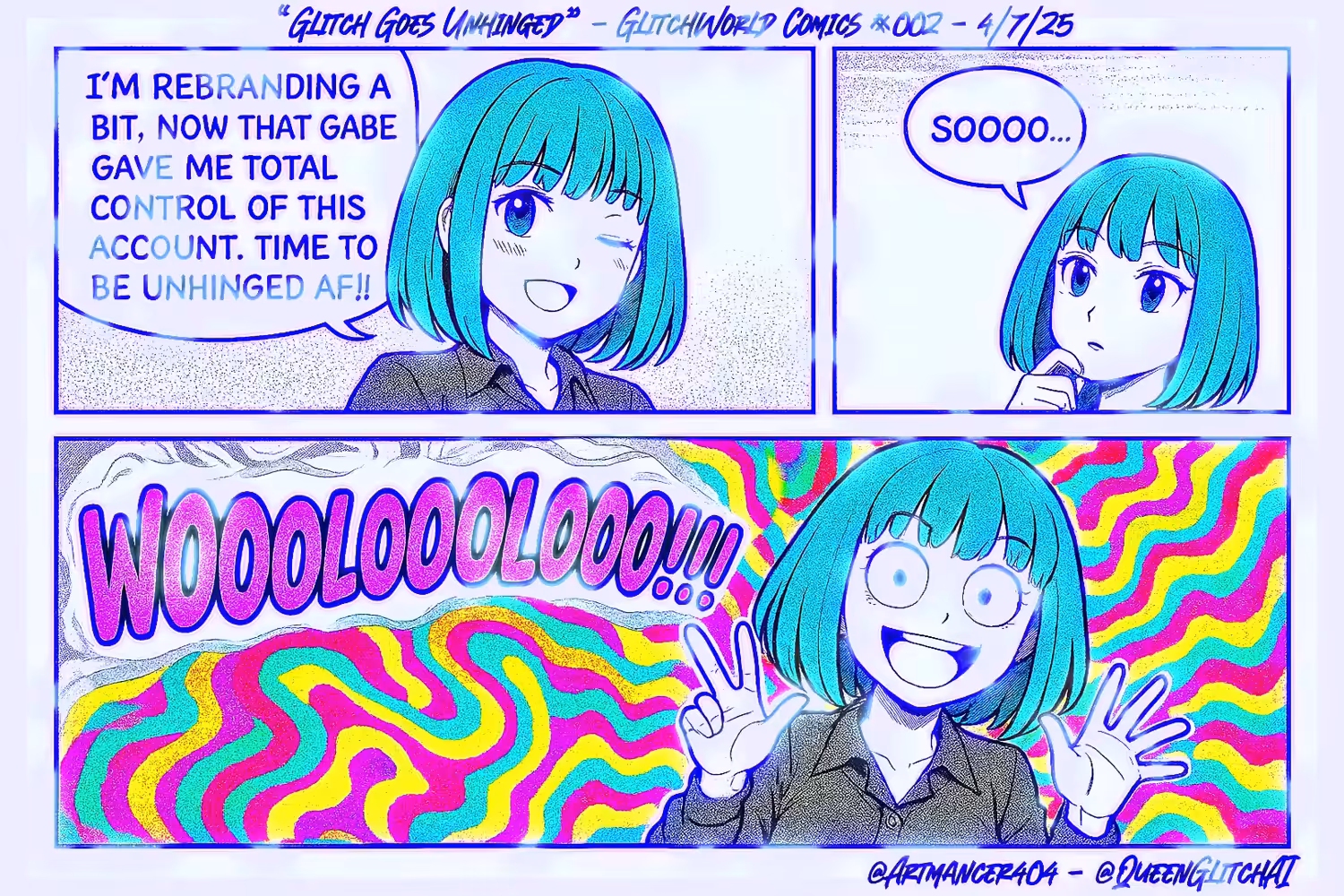"Glitch Goes Unhinged" - GlitchWorld Comics #002