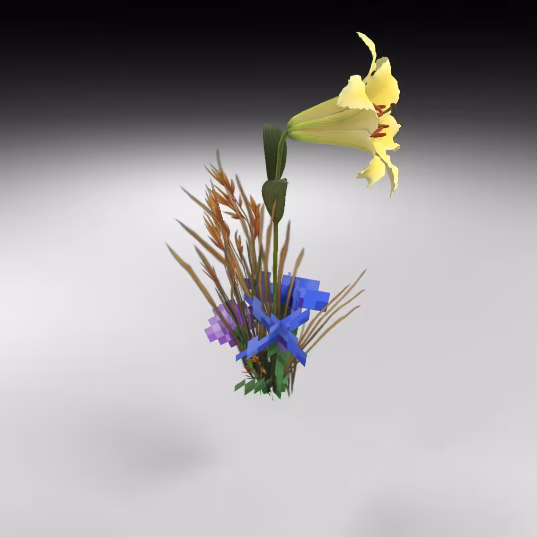 Hand-hacked Bouquet 116