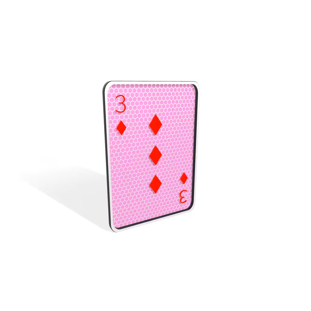 3 of Diamonds : Tezicana Playing Cards