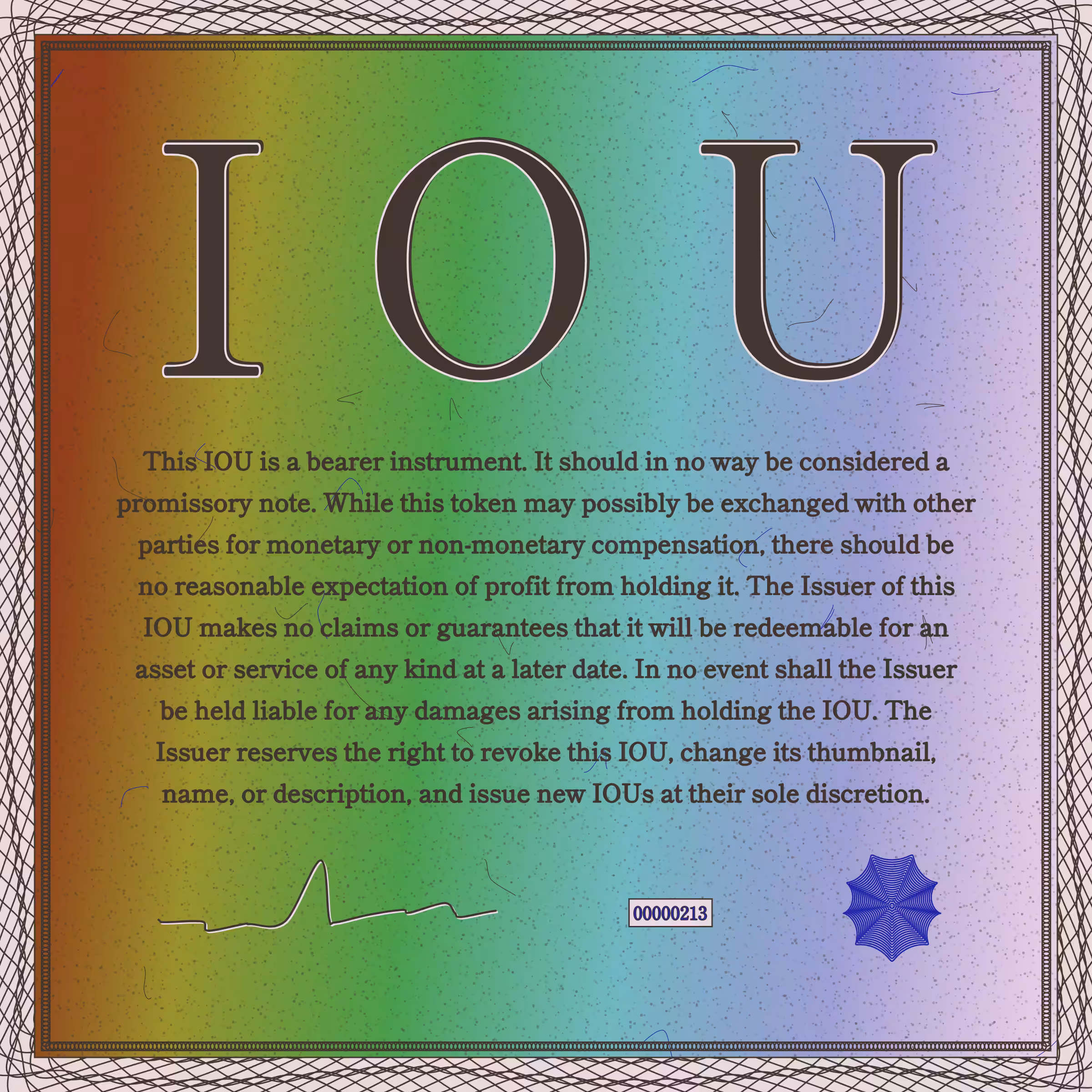 IOU #213