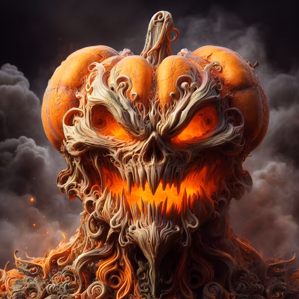 angry pumpkin :2 rendition