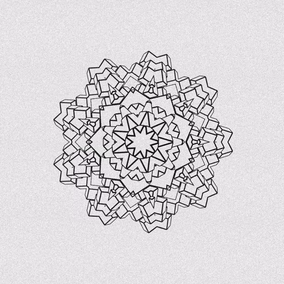 Monochrome Kaleido #208