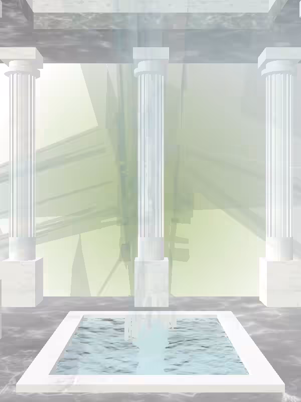 HeavenComputer: The Fading Receding Aqua Green Man #6024