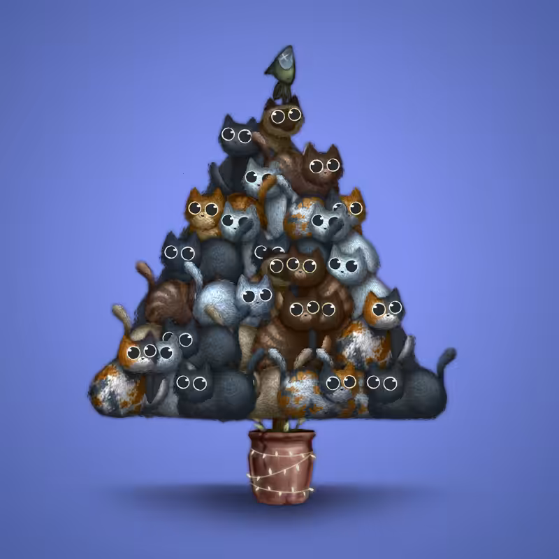 Fluffy Christmas Tree #30